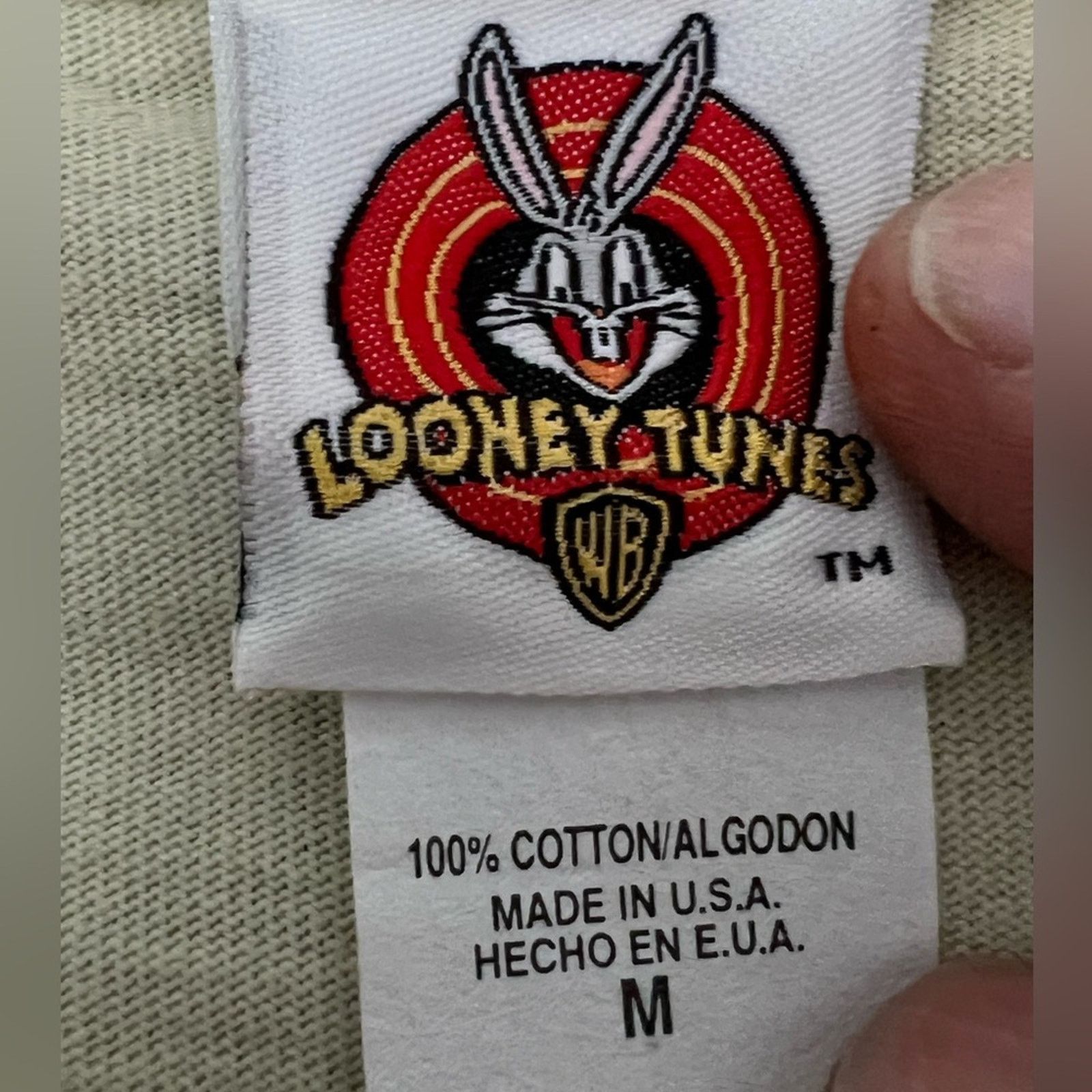 Warner Bros Vintage 1997 Looney Tunes Taz “Got a problem 90s Made in USA Size US M / EU 48-50 / 2 - 4 Thumbnail