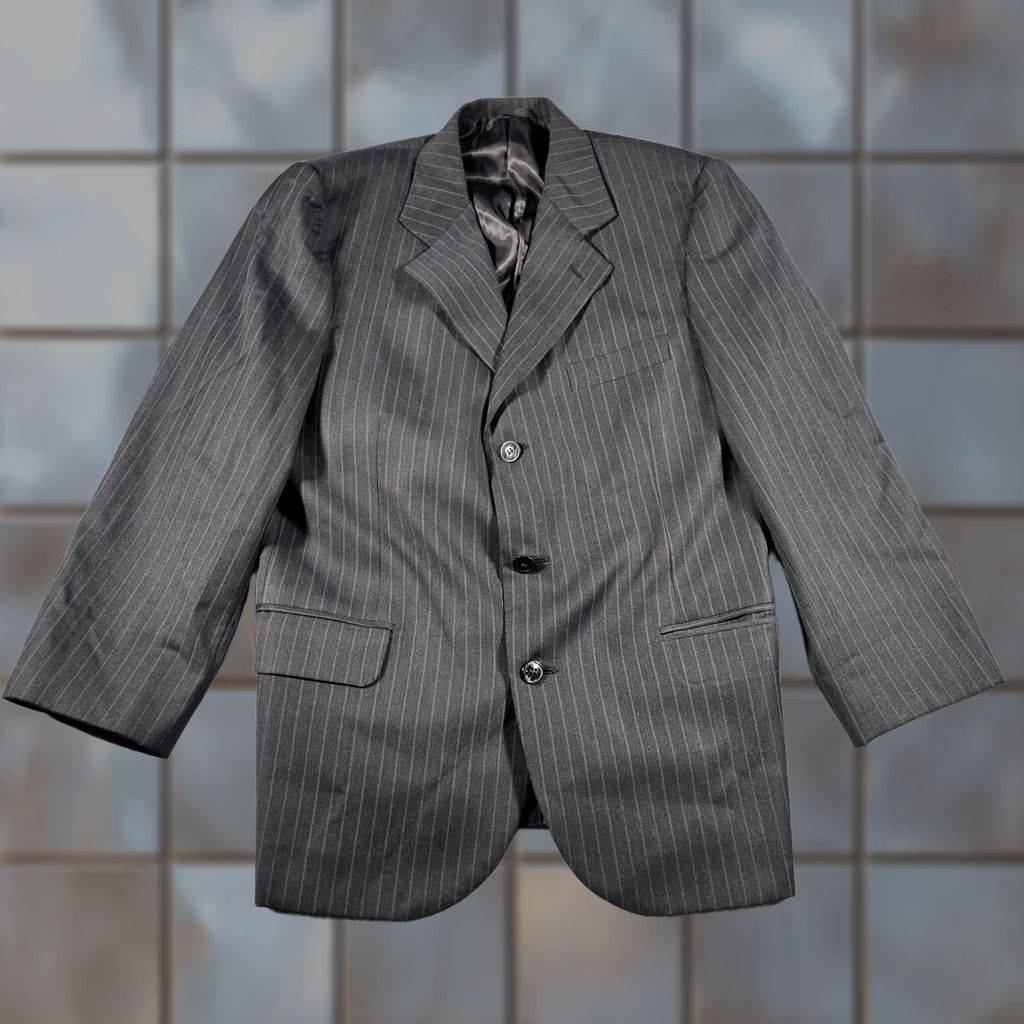 Vintage Giovan & Carlo Super 120s Mens Blazer Sport Coat Dark Gray Size 44R - 1 Thumbnail