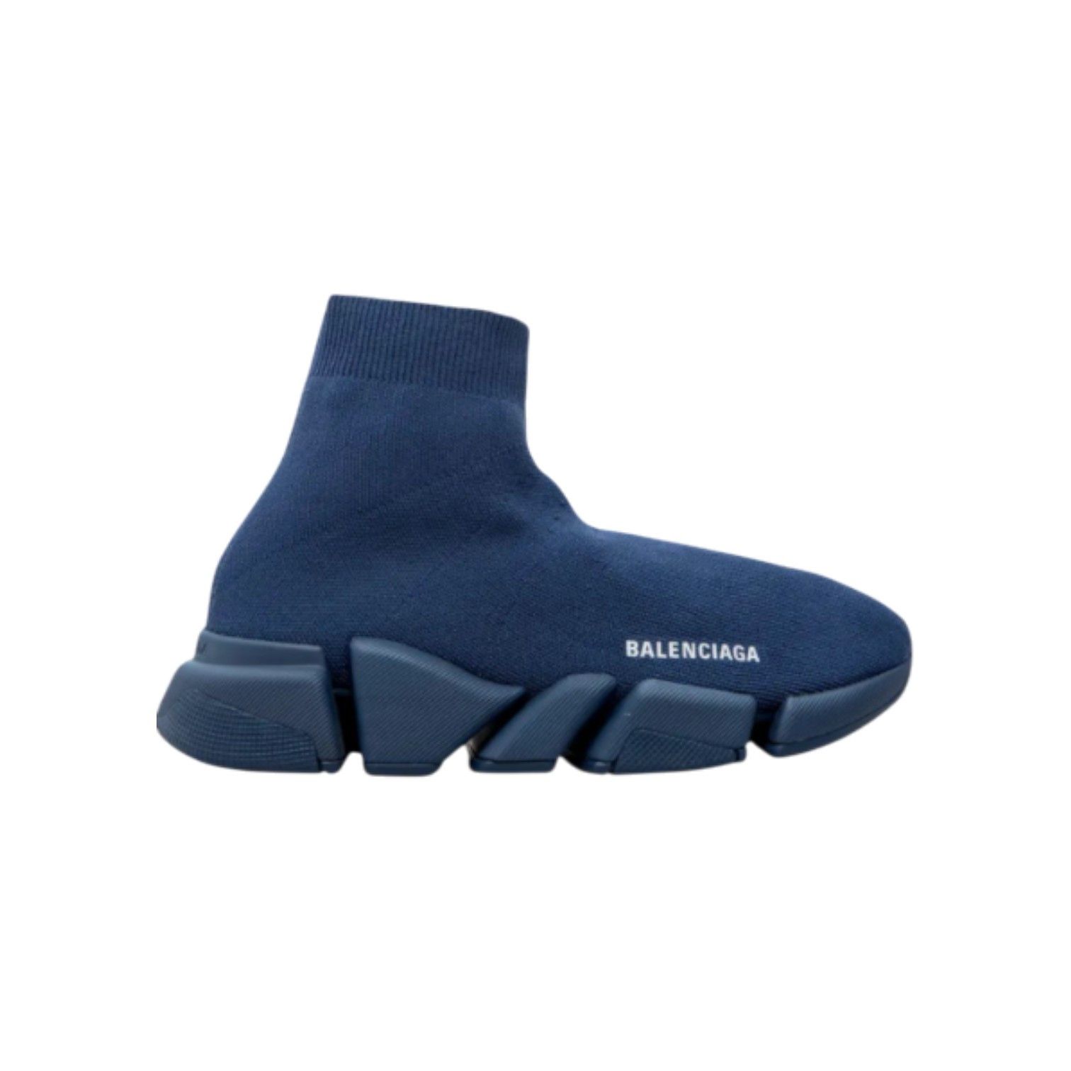 Balenciaga Balenciaga 'Speed 2.0' Navy Sneakers Size US 11 / EU 44 - 1 Preview