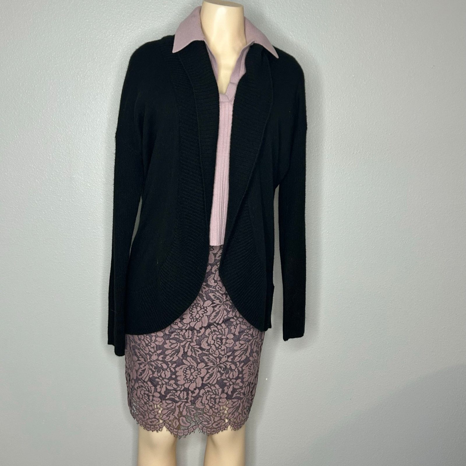 Other Classic Ralph Lauren Black Cashmere Cardigan Large Size L / US 10 / IT 46 - 1 Thumbnail
