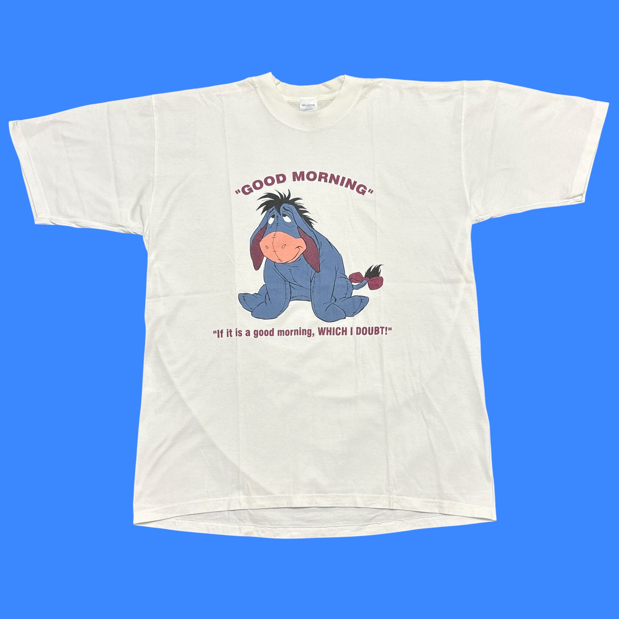 Disney Vintage Eeyore Shirt 90s Humor Funny Cartoon Winnie The Pooh Size US L / EU 52-54 / 3 - 1 Thumbnail