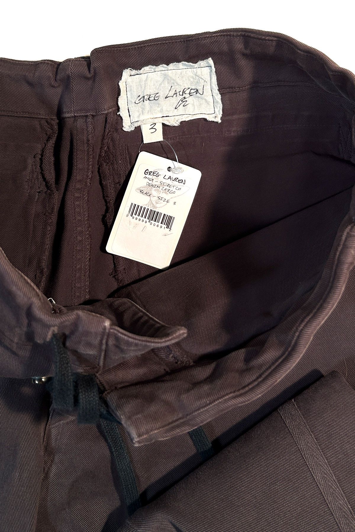 Greg Lauren GREG LAUREN CHARCOAL STRETCH DENIM PANT Size US 34 / EU 50 - 4 Thumbnail