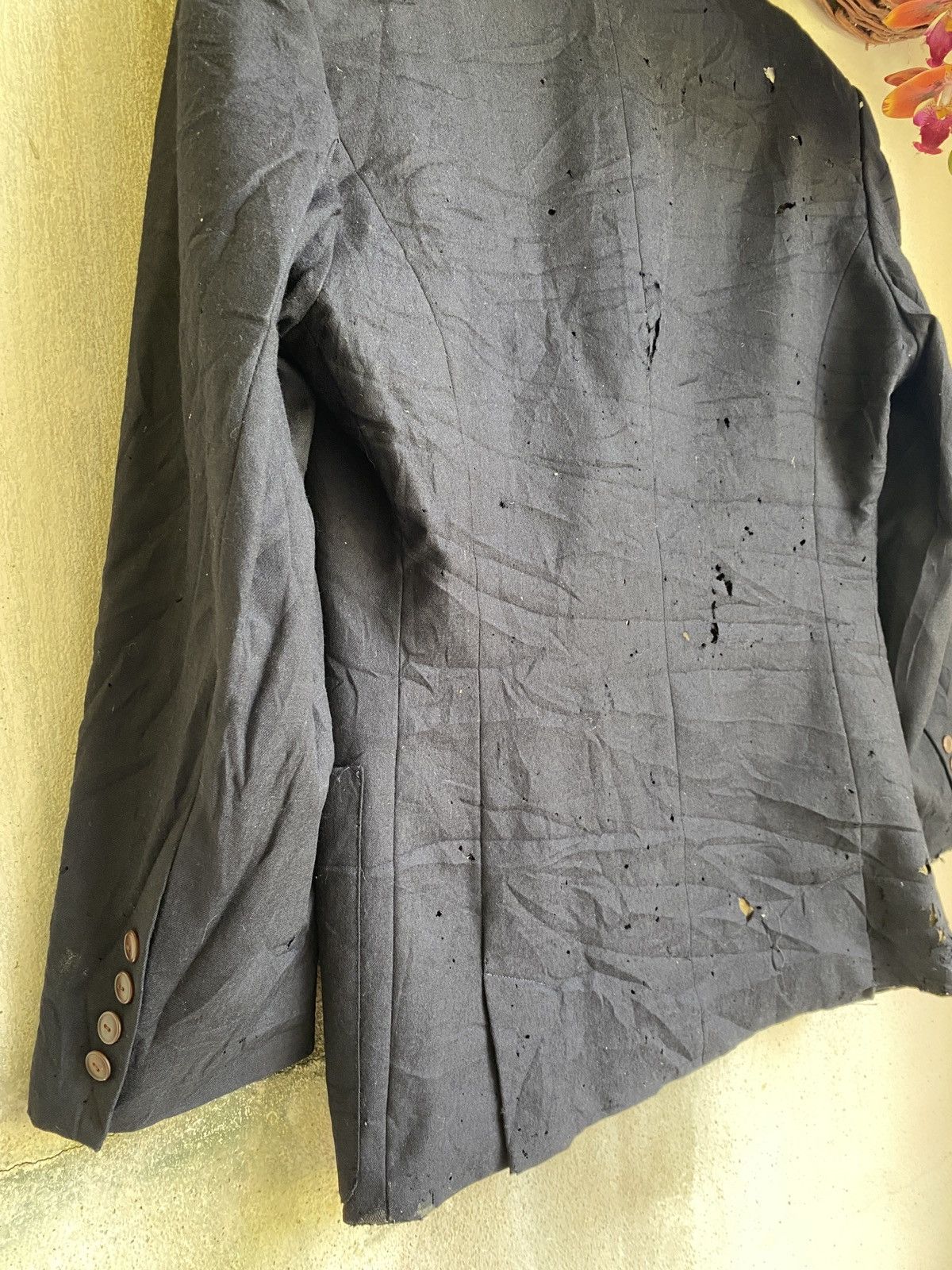 Japanese Brand × Jean Paul Gaultier ✨Steals✨Jean Paul Gaultier Homme Blazers Distressed Size 48S - 9 Thumbnail
