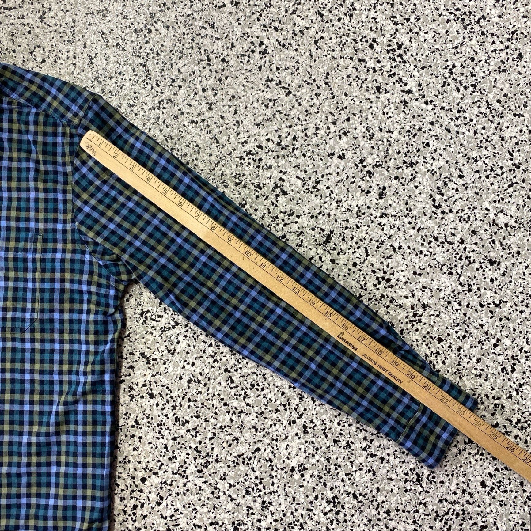Vintage LL Bean Blue Flannel Shirt Men’s Medium Plaid Button-Up Wool Cotton Pocket Breathable Long Sleeve Size US M / EU 48-50 / 2 - 4 Thumbnail
