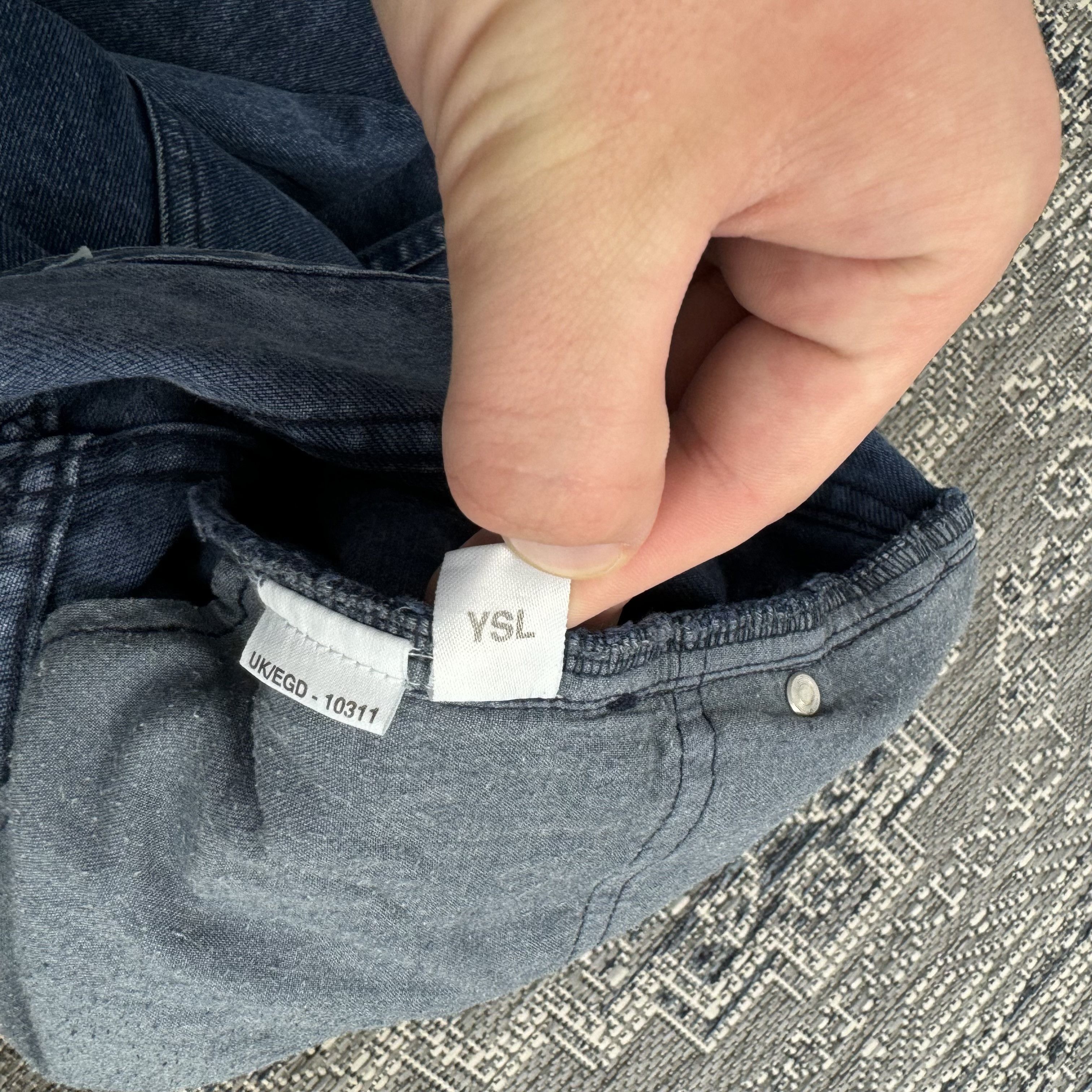 Saint Laurent Paris VINTAGE 90’s SAINT LAURENT JEANS YSL DENIM SIZE 38x33 Size US 38 / EU 54 - 7 Thumbnail