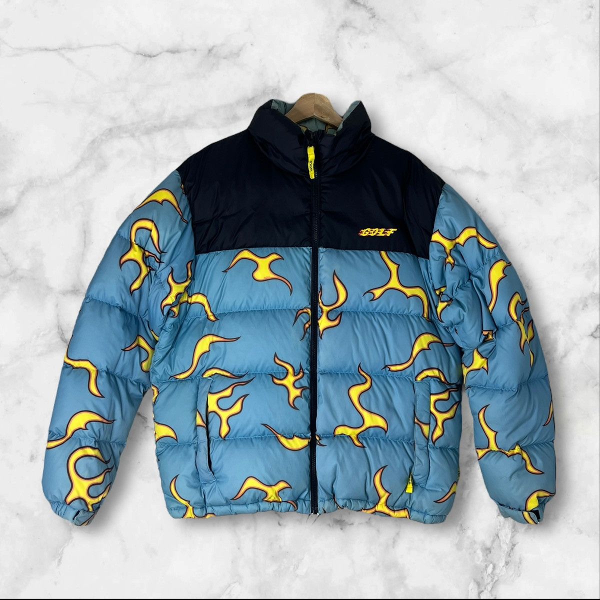 Golf Wang Golf Wang Flames Puffer Jacket Size L | Grailed
