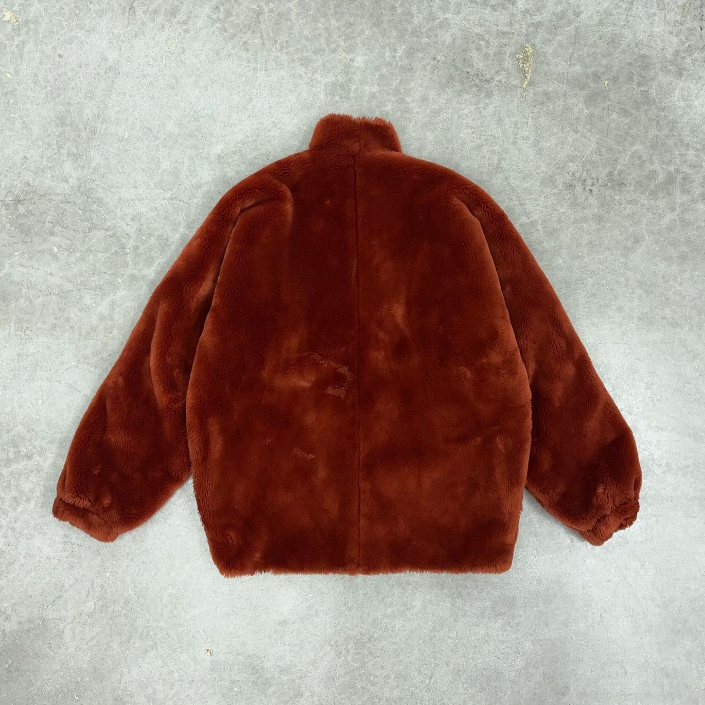 Vintage Flower Motif Faux Fur Coat Size L / US 10 / IT 46 - 7 Thumbnail