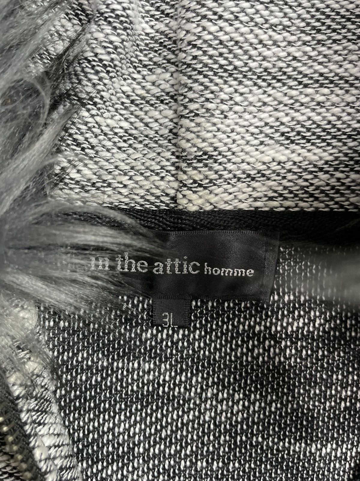 In The Attic Rare In attic Half Zip Fur Hoodie Size US L / EU 52-54 / 3 - 6 Thumbnail
