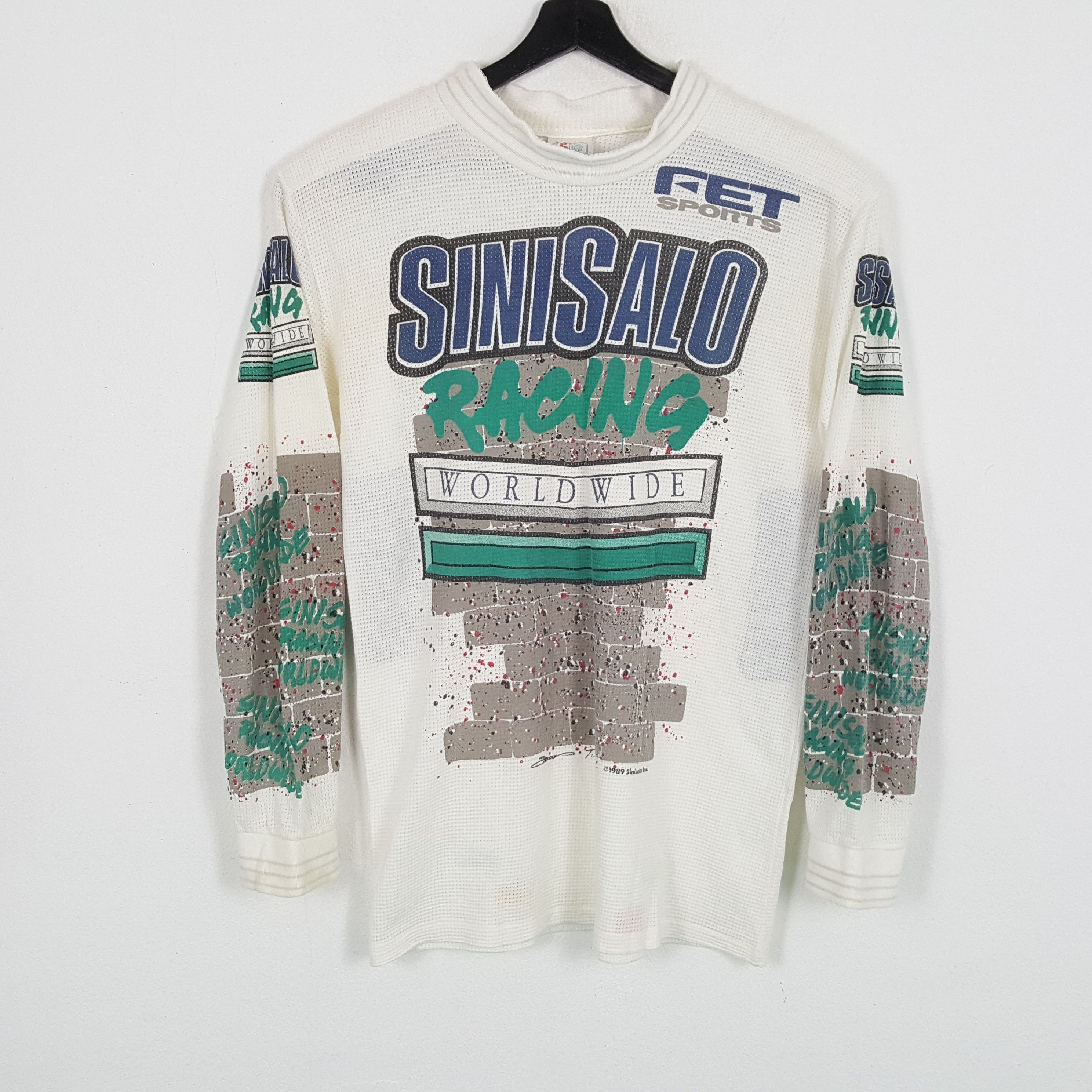 Vintage SINISALO RACING Extreme Sports Motocross Style Tshirt Size US M / EU 48-50 / 2 - 1 Thumbnail
