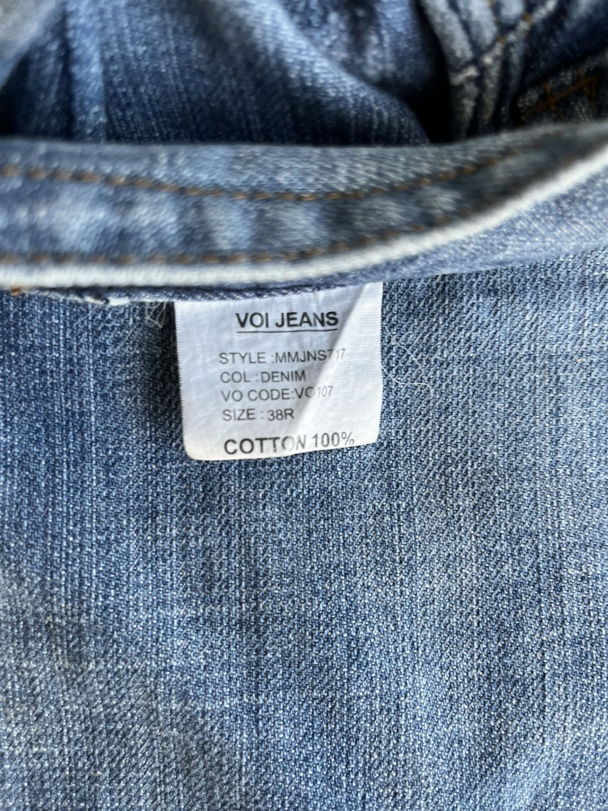 Japanese Brand × Voi Jeans Voi Jeans 38R Distressed Baggy Fit Denim Y2K Streetwear Size US 38 / EU 54 - 10 Thumbnail