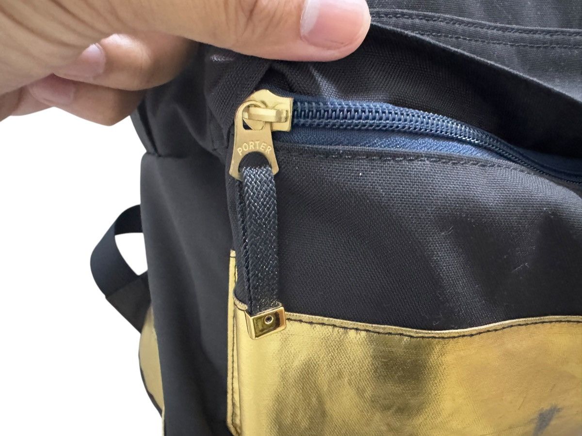 Japanese Brand AVANT GARDE PORTER X PETITE ROBE NOIRE GOLD BACKPACK Size ONE SIZE - 7 Thumbnail