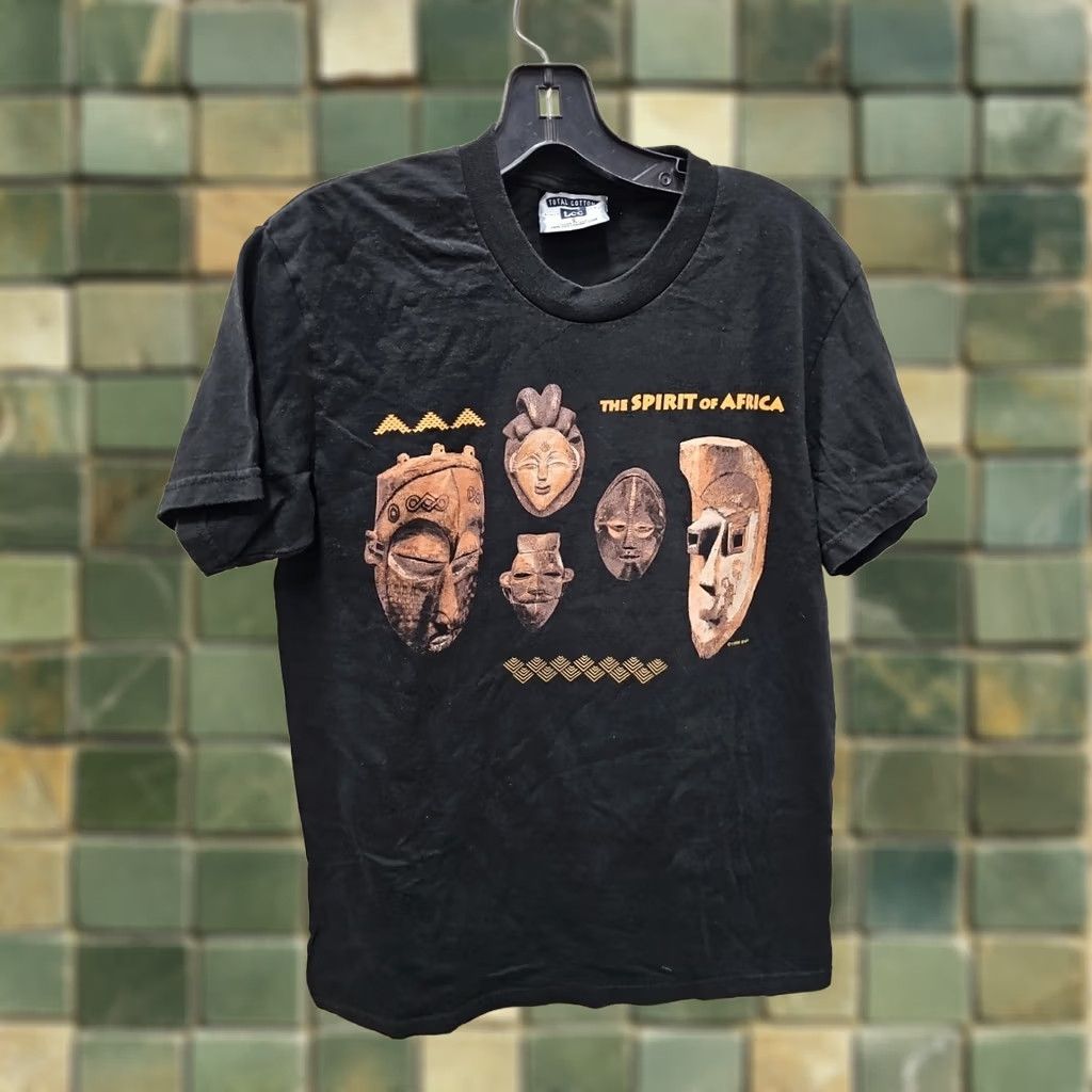 ESPIRIT VINTAGE The Spirit of Africa Brooklyn New York City Museum Exhibition T-Shirt Mens S Black 90s Spirit Shirt Video Holes Great New York City 90s Size US S / EU 44-46 / 1 - 1 Thumbnail