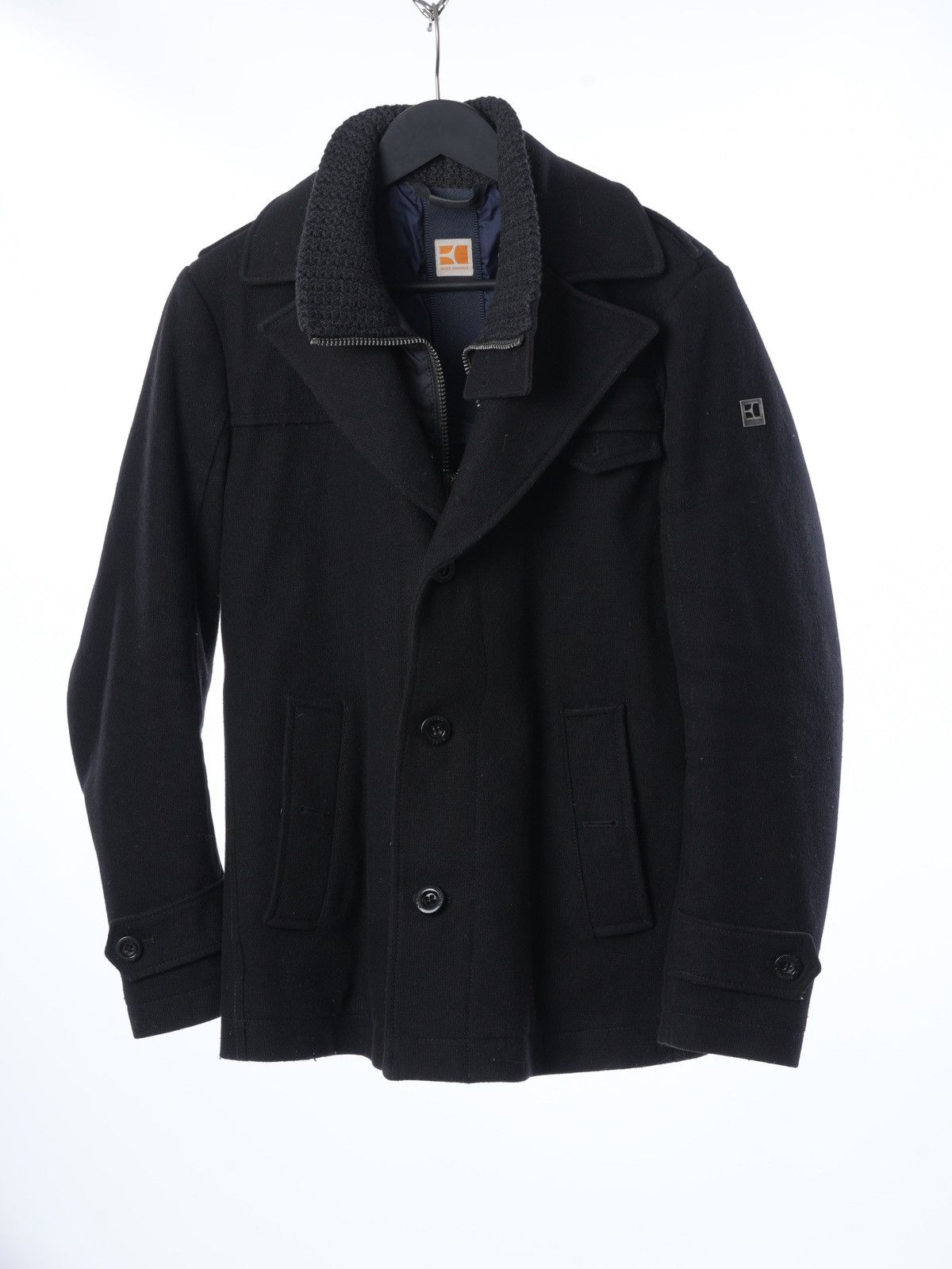Hugo Boss Hugo Boss Orange wool coat sz S Size US S / EU 44-46 / 1 - 1 Thumbnail