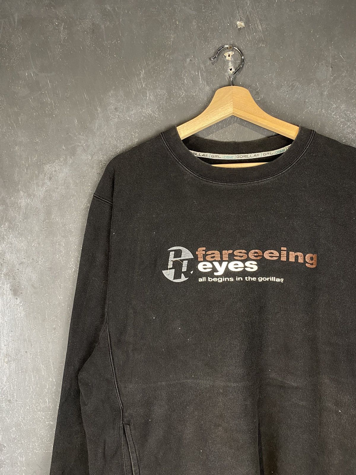 Japanese Brand y2k Gorilla Japanese Streetwear Reverse Weave Size US L / EU 52-54 / 3 - 2 Thumbnail