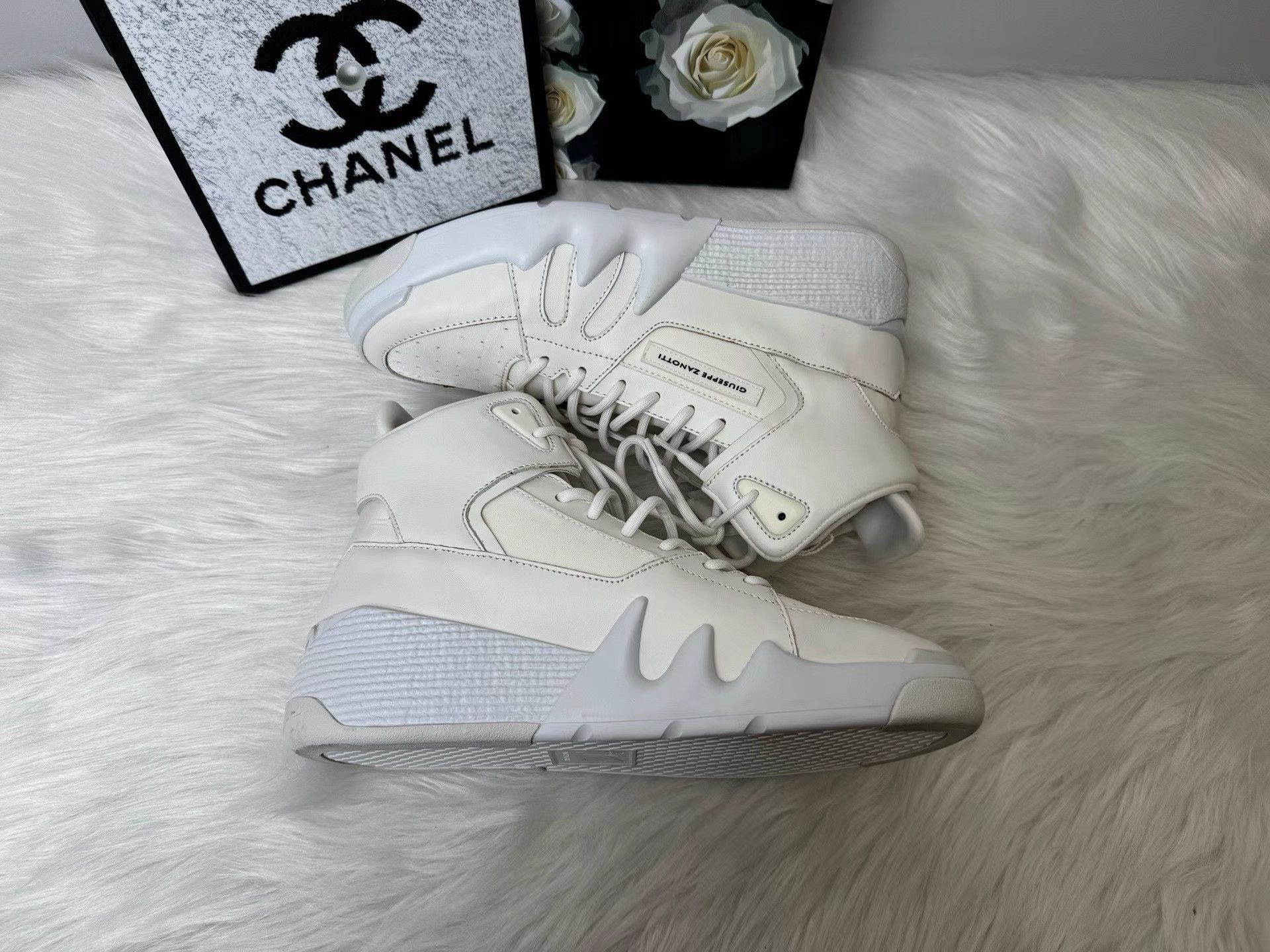 Giuseppe Zanotti giuseppe zanotti GZ Talon High-top White Shoes K36 Size US 9 / EU 42 - 6 Thumbnail