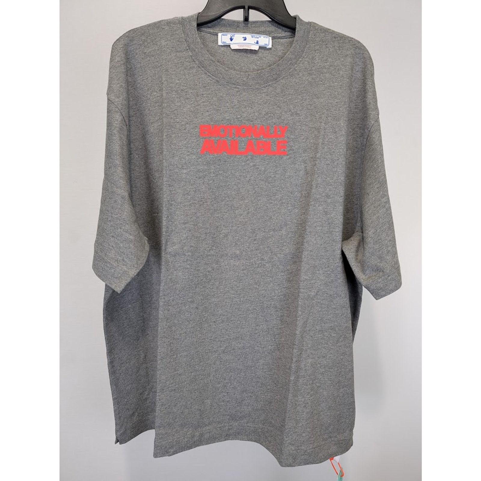 Off-White o1rshd1 Emotion Arrow Over Skate Shirt in Gray Size US M / EU 48-50 / 2 - 2 Thumbnail