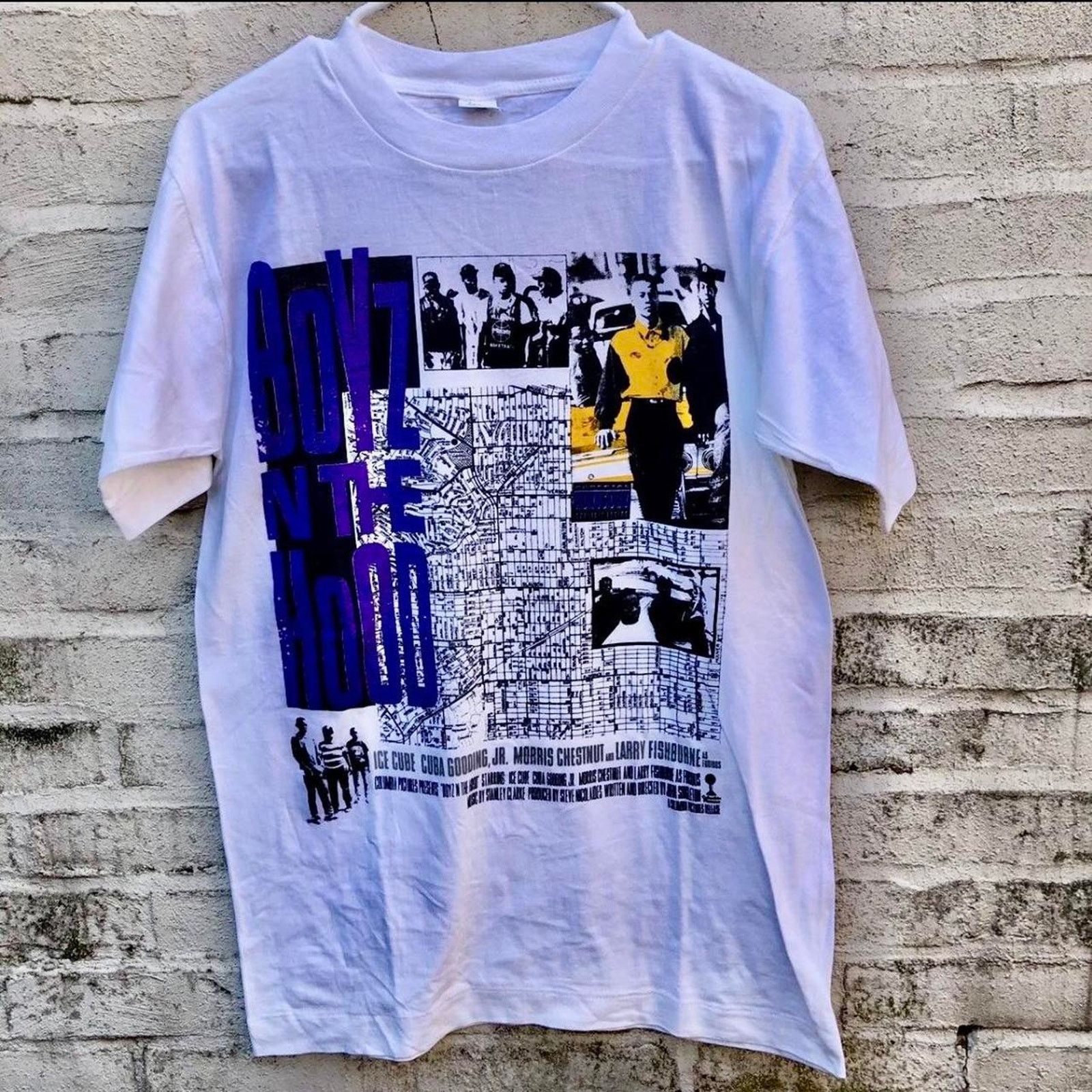 Vintage 90s COLUMBIA PICTURE BOYZ N THE HOOD single stitch tee shirt Size US M / EU 48-50 / 2 - 2 Thumbnail