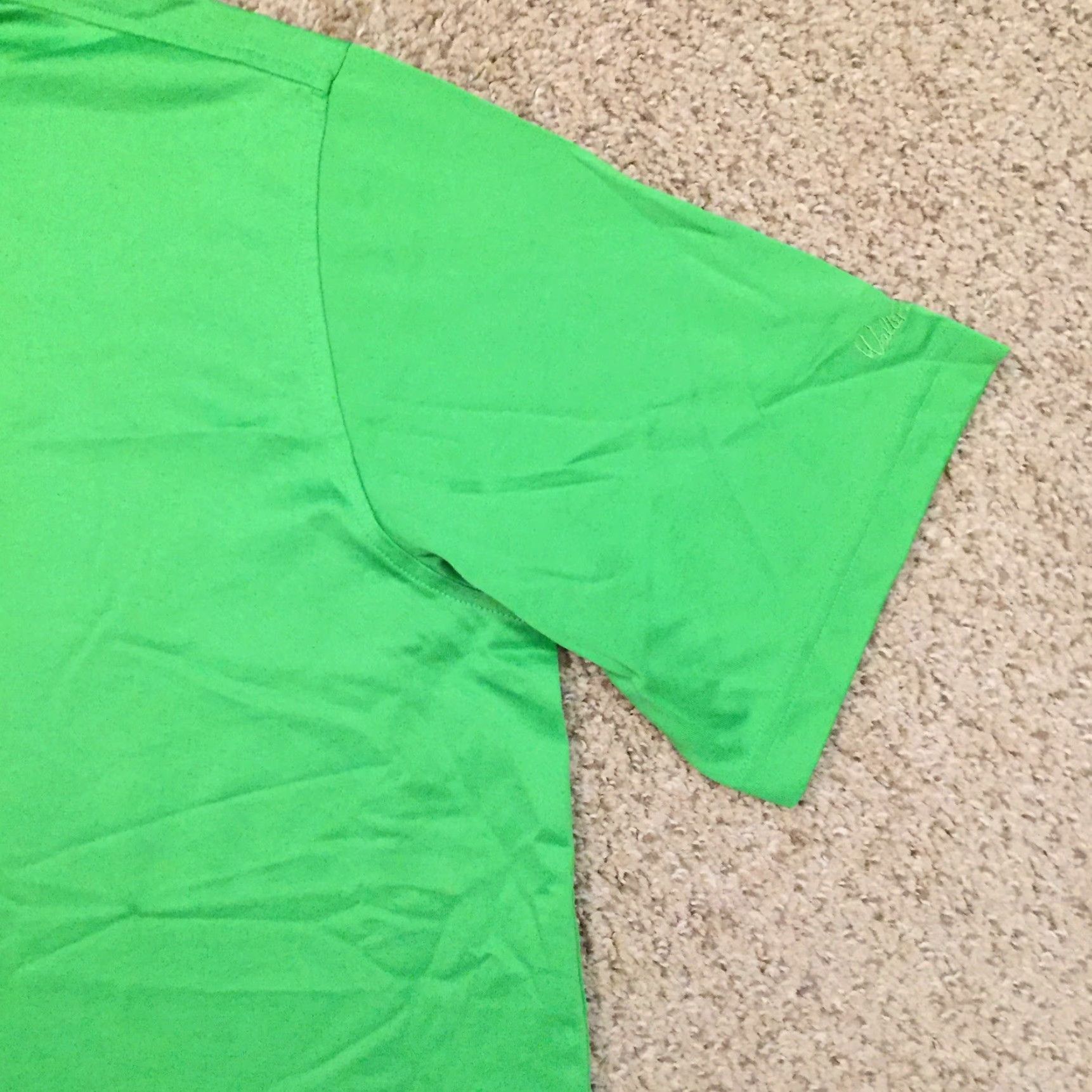 Vintage Walter Hagen Polo Shirt Mens XL Solid Green Short Sleeve Cotton Blend Polo Shirt Green XL Mens Size US XL / EU 56 / 4 - 4 Thumbnail