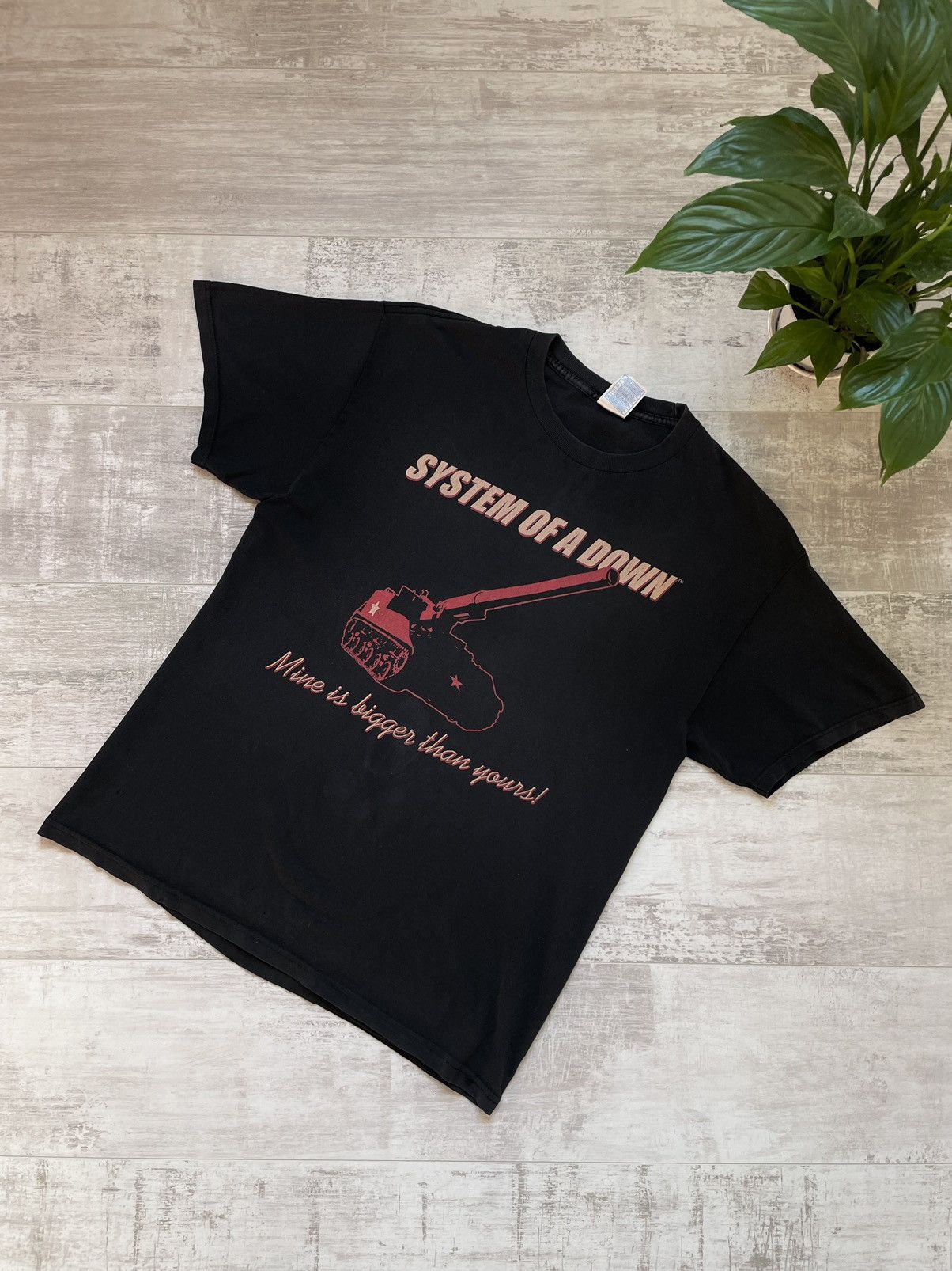 90S SYSTEM OF A DOWN Tシャツ System Of A Down Band T shirt 90s Short Sleeve tee Black Unisex