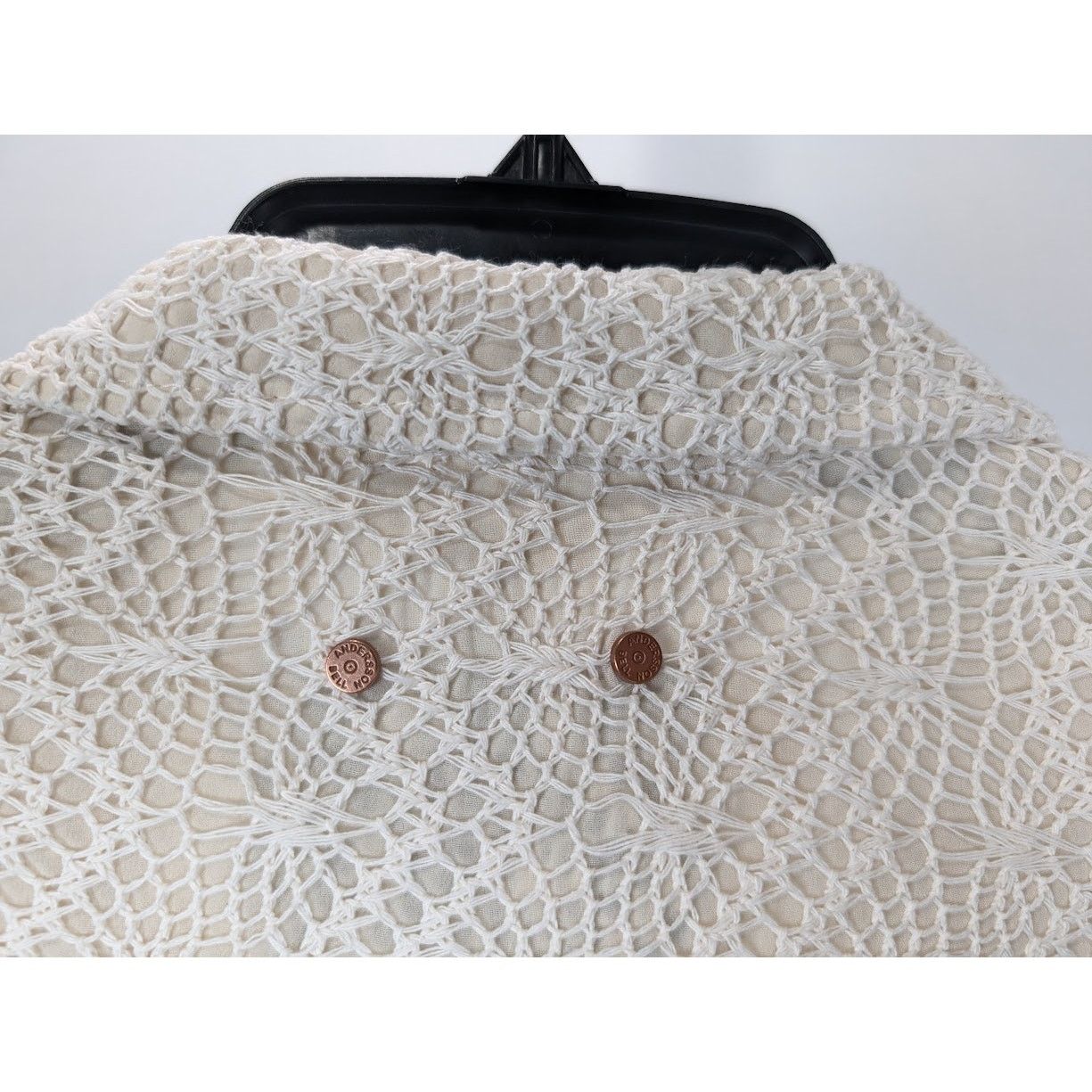 Andersson Bell o1rshd1 Flower Embroidery Open Collar Shirt in White Size US M / EU 48-50 / 2 - 18 Thumbnail