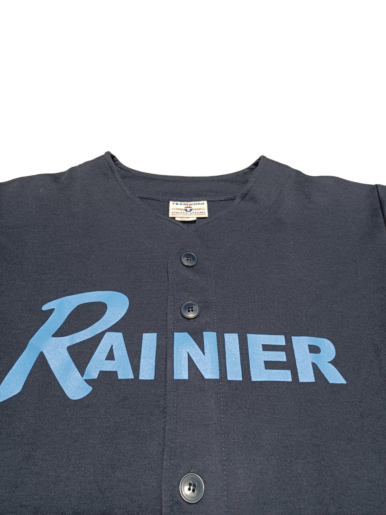 MLB VINTAGE TEAMWORK ATHLETIC APPAREL MADE IN USA 90S RAINIER Size US L / EU 52-54 / 3 - 3 Thumbnail