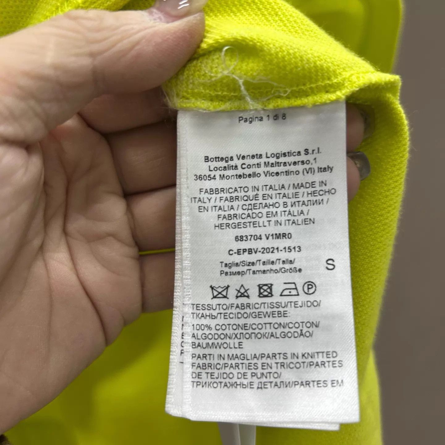 Bottega Veneta BV 99 New Apple Green Polo Shirt S ys001334 Size US S / EU 44-46 / 1 - 4 Thumbnail