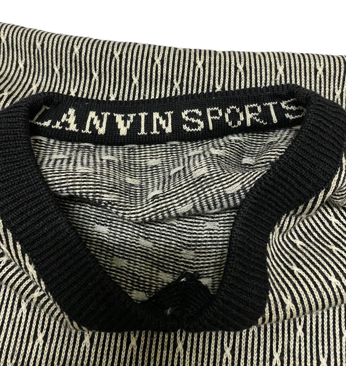 Aran Isles Knitwear × Lanvin Lanvin Sport V-Neck Knitwear Sweater (C2) Size US M / EU 48-50 / 2 - 4 Thumbnail