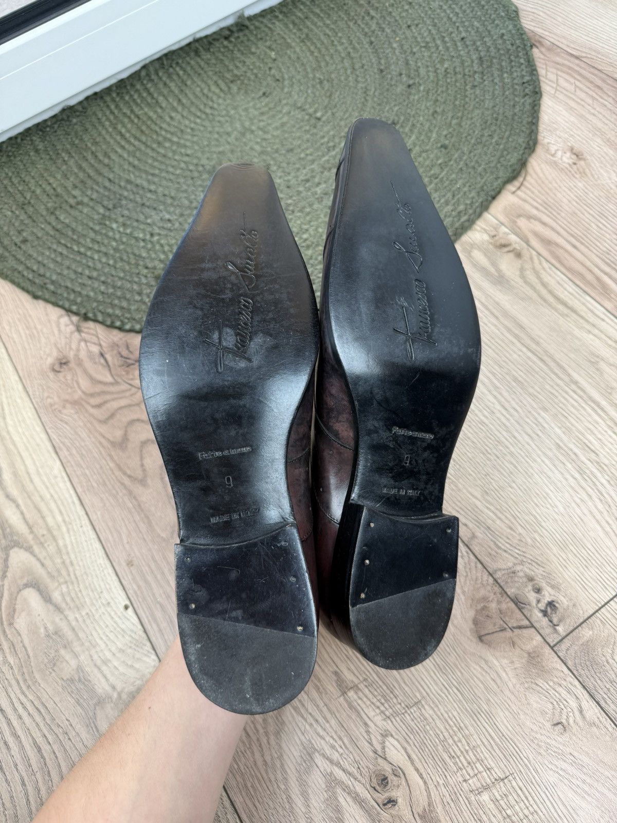 Francesco Smalto × Vintage Francesco Smalto Brown Derby Oxford Leather Shoes Size US 9 / EU 42 - 9 Thumbnail