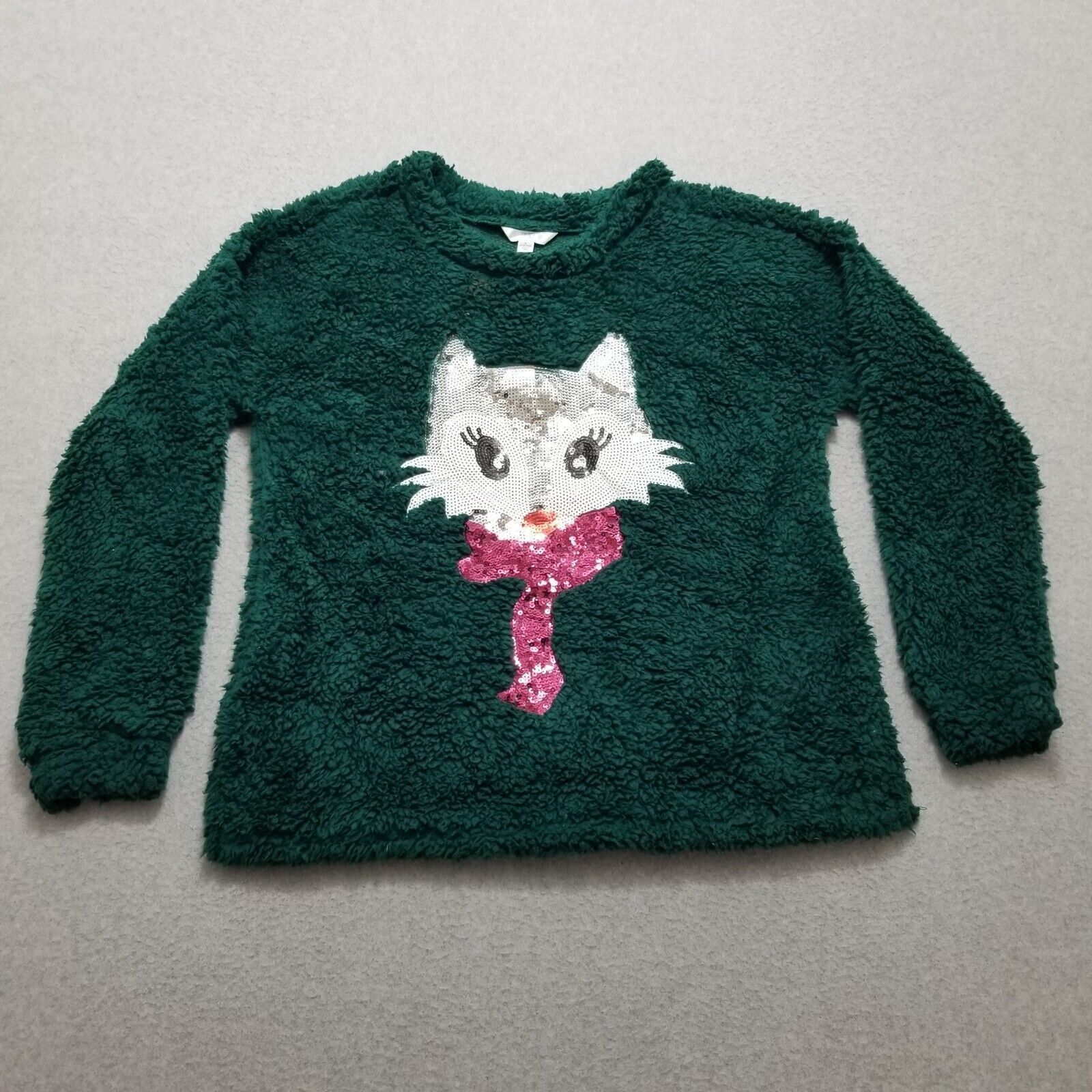 Other Time And Tru Sherpa Sweater Womens Large Green Fox Size L / US 10 / IT 46 - 1 Thumbnail
