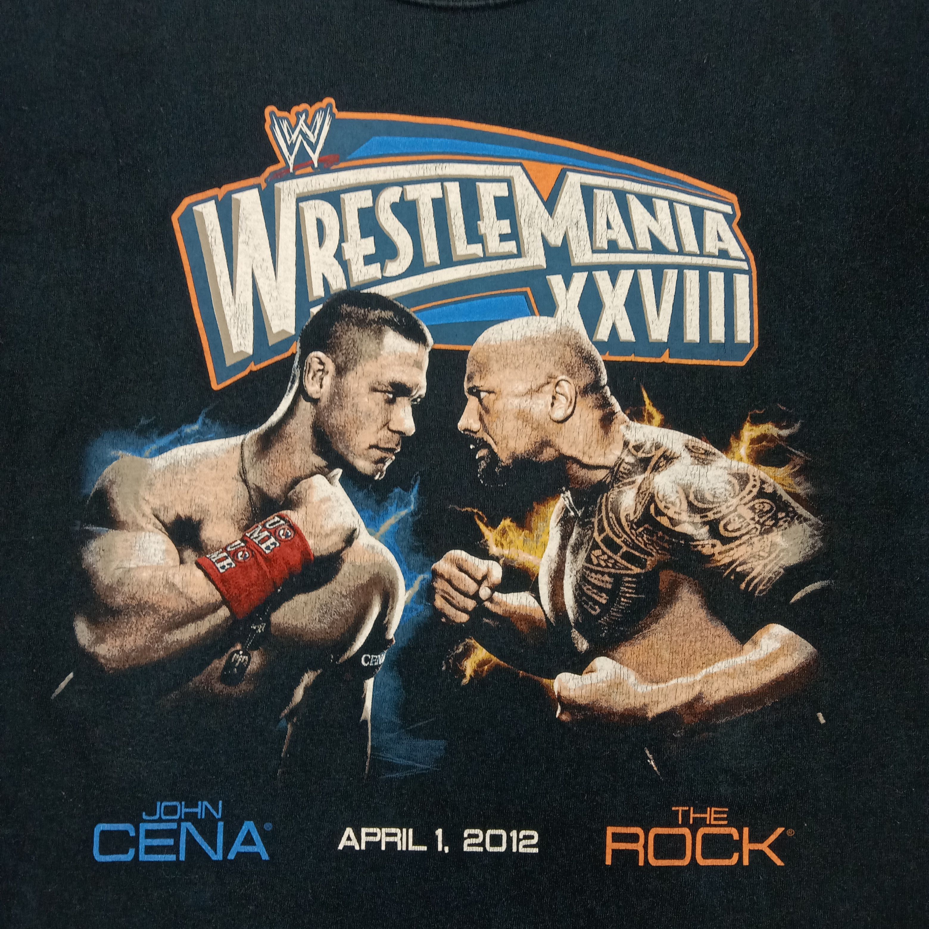 Vintage × WWE × WWF John Cena X The Rock Wrestleman XXVIII Tshirt Size US L / EU 52-54 / 3 - 2 Thumbnail