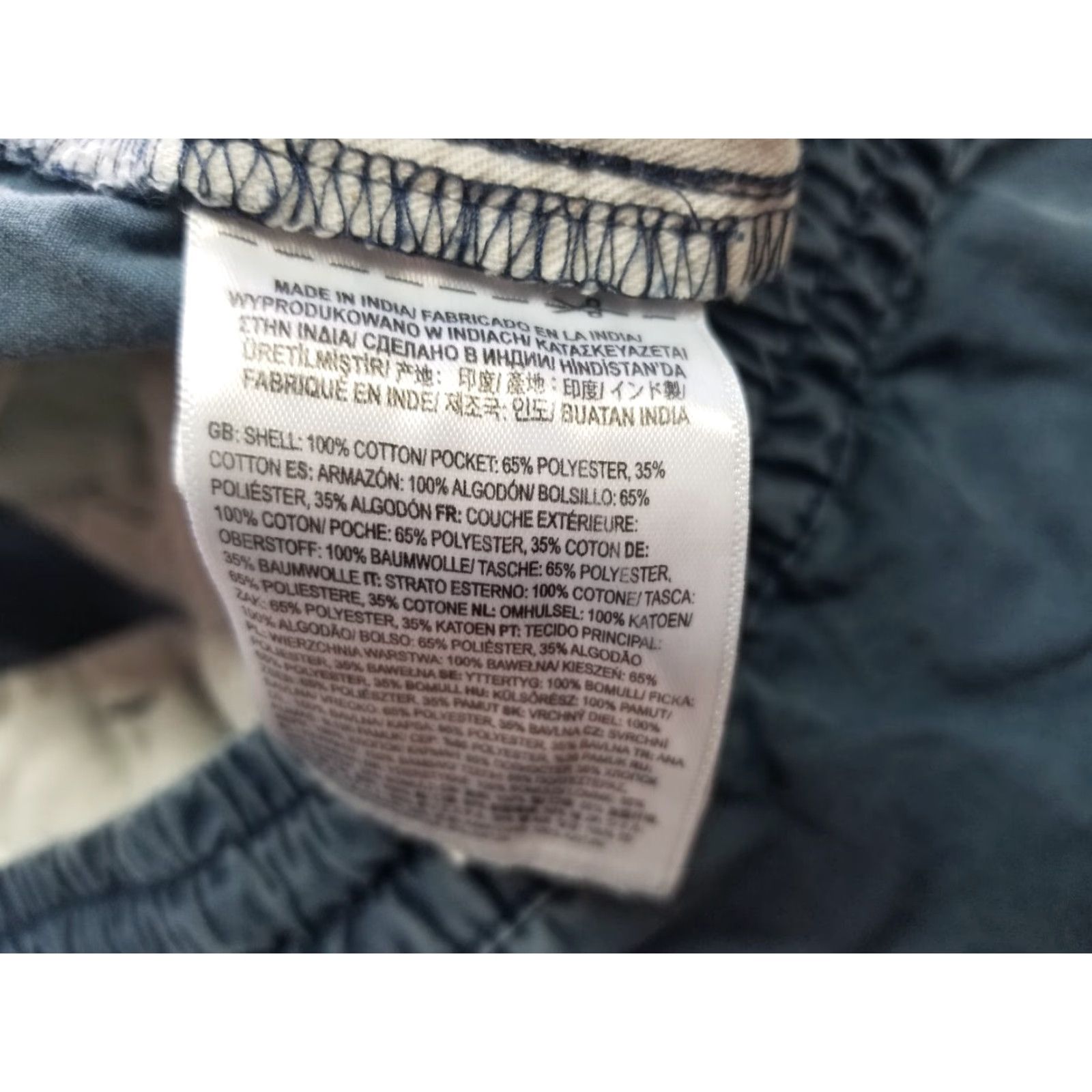 Vans Vans Pants Men S Blue Elastic Waist Drawstring Tapered Ank le Flat Front Knit Cotton Retro Skater Pockets Size US 29 - 7 Thumbnail