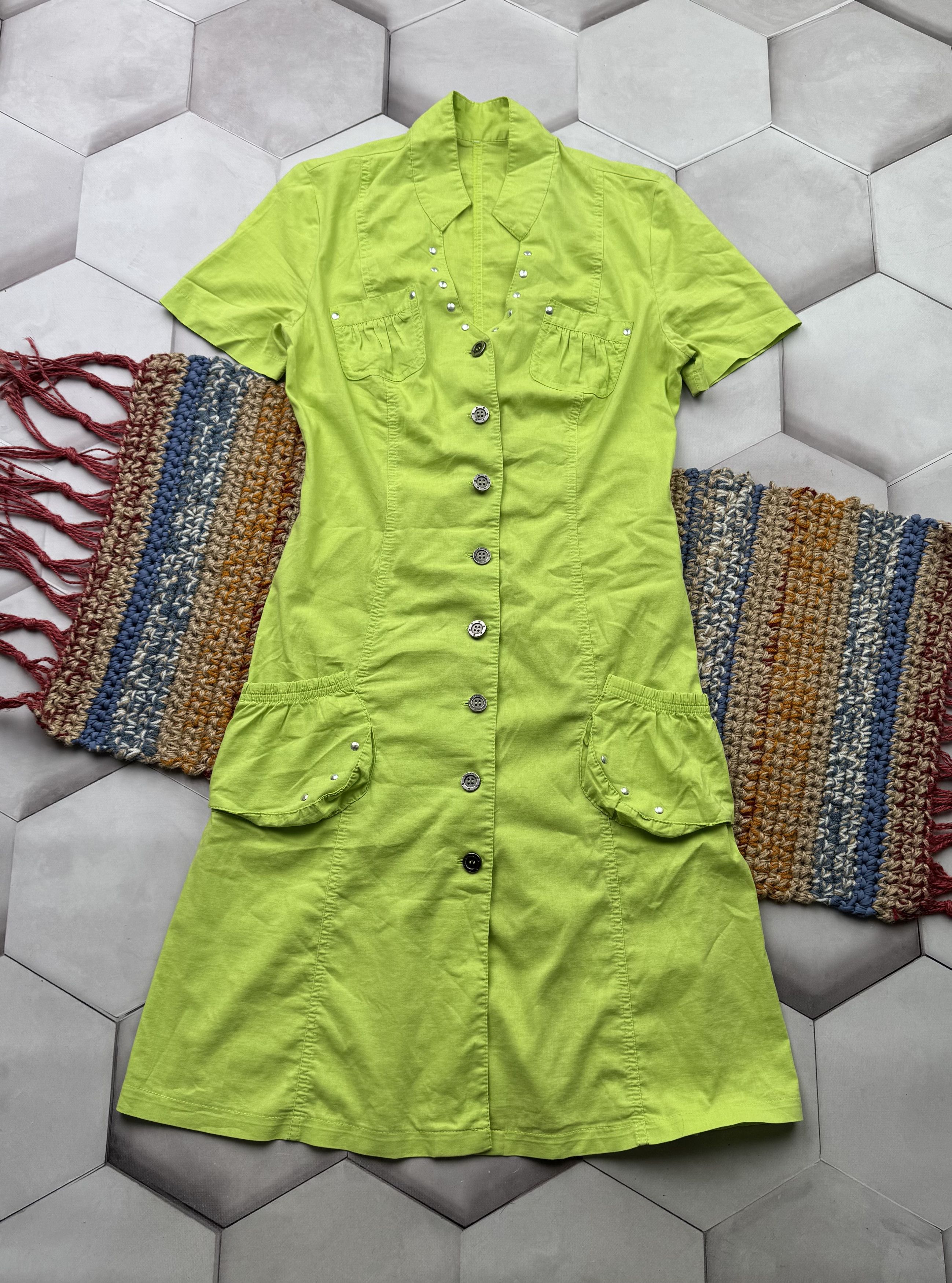 Vintage Vintage Cargo Dress (E4) Size M / US 6-8 / IT 42-44 - 1 Thumbnail