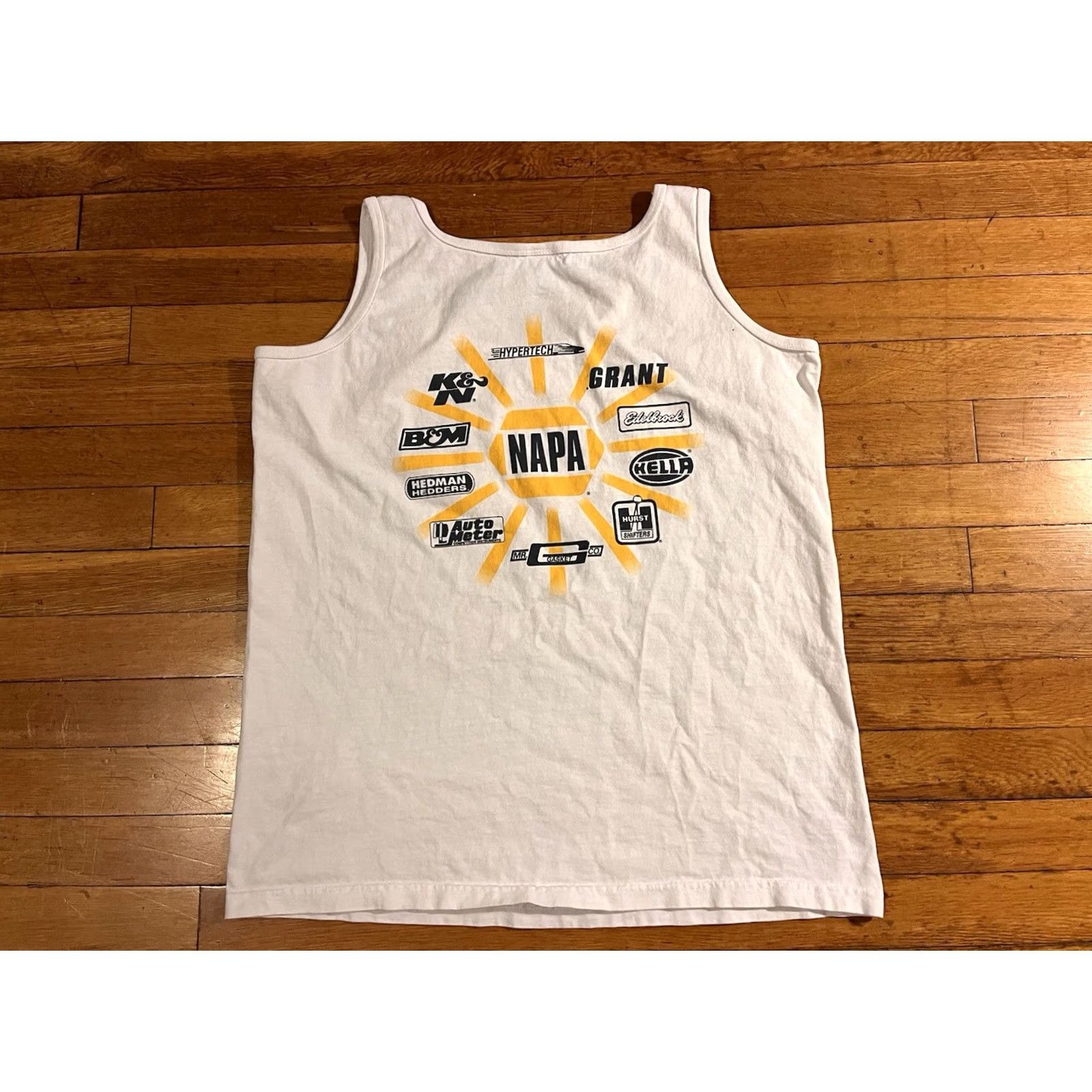 Anvil VINTAGE Anvil Tank Top White Men’s Large Polo? (No, use Nike? Wait) Size US L / EU 52-54 / 3 - 6 Thumbnail