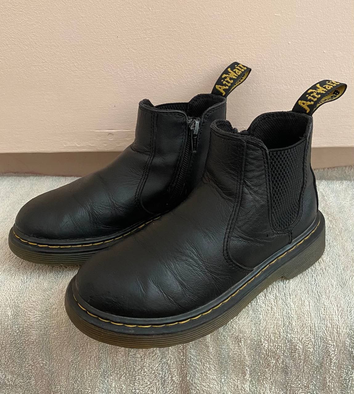 Dr. Martens × Vintage Dr. Martens JUNIOR 2976 SOFTY T LEATHER CHELSEA BOOTS Size US 4 / IT 34 - 3 Thumbnail
