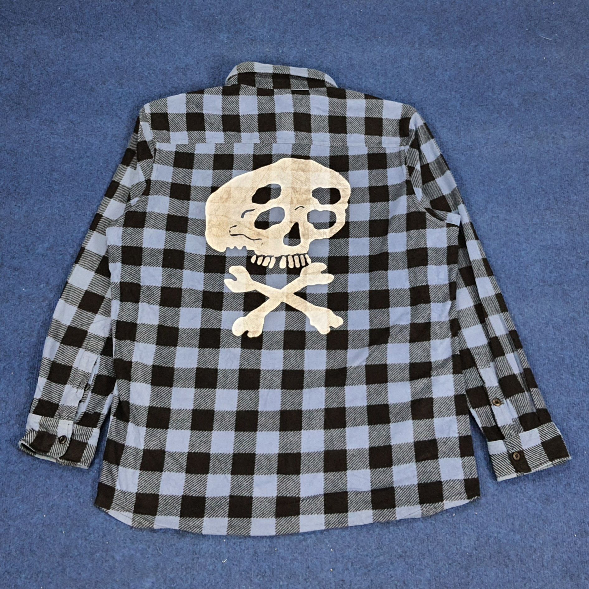 Japanese Brand × Uniqlo × Vintage Vintage Uniqlo Flannel Custom Logo Japanese Brand Shirt Size US L / EU 52-54 / 3 - 1 Thumbnail