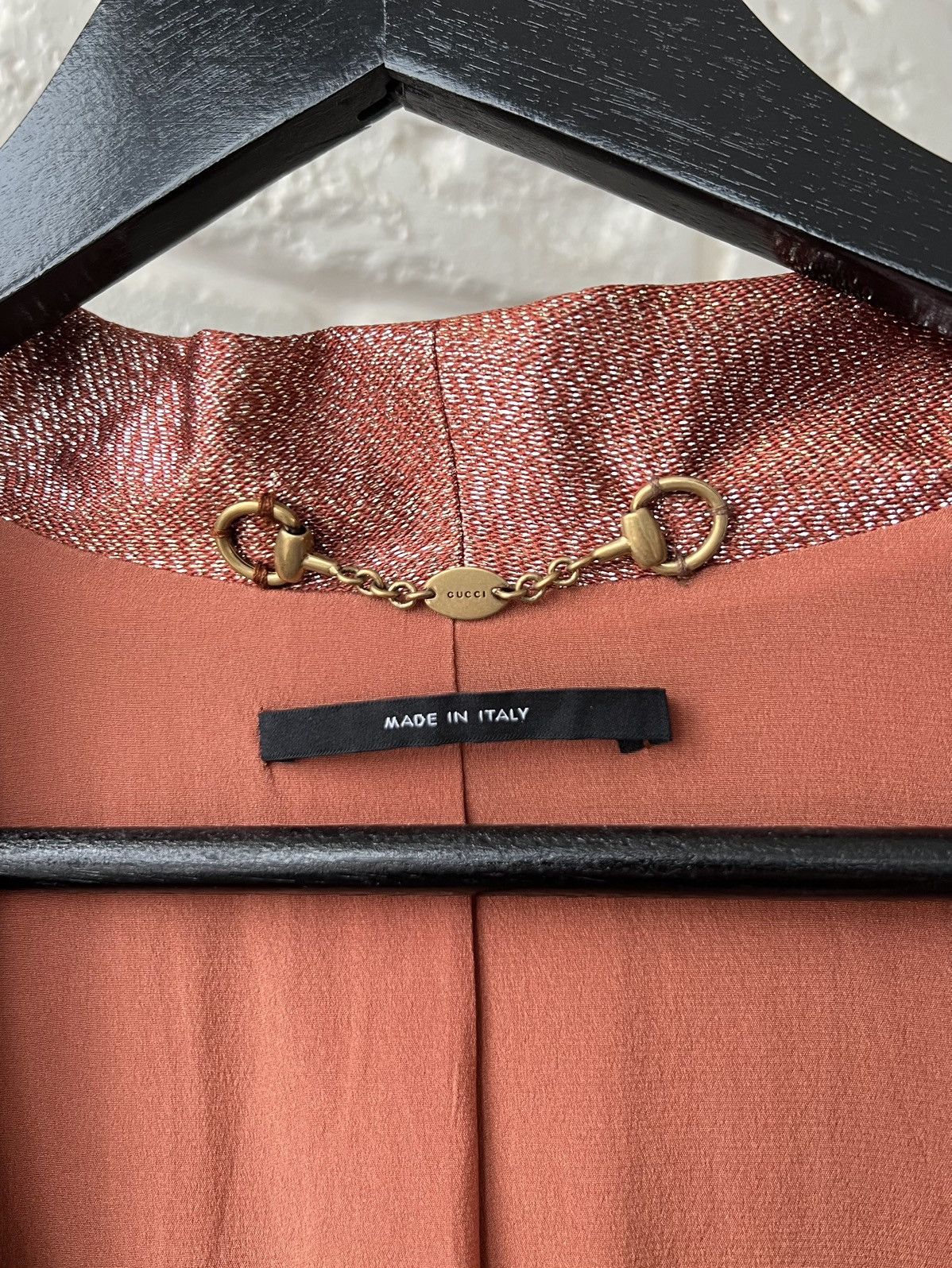 Gucci Gucci Iridescent Rust Liquid Silk Blazer Jacket Lightweight Size XS / US 0-2 / IT 36-38 - 4 Thumbnail