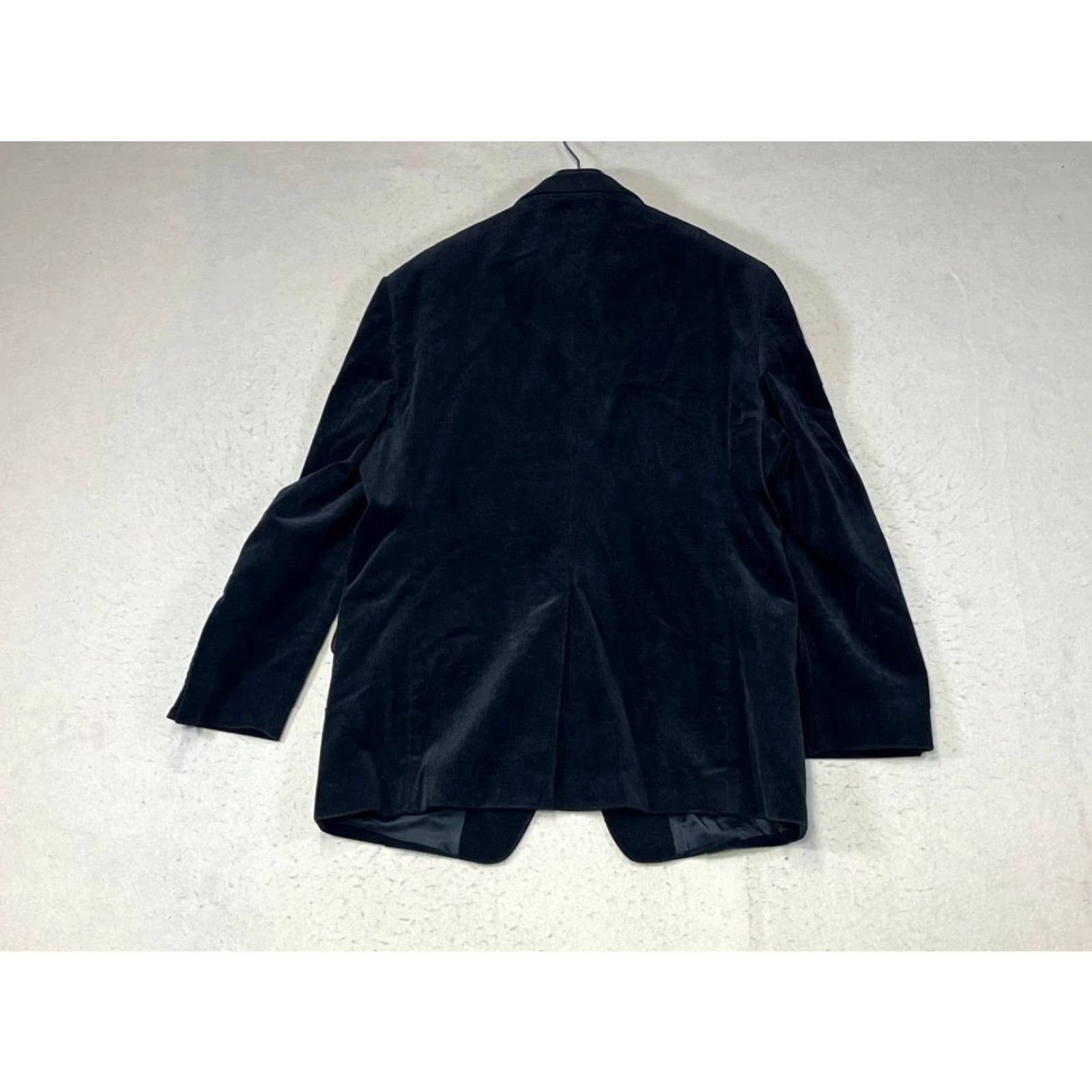 Talbots Talbots Men Velvet Sport Coat Blazer 44R Black Sports Coat 2 Piece Regular Cotton Velvet Chest 44 Mens Size 44R - 2 Thumbnail