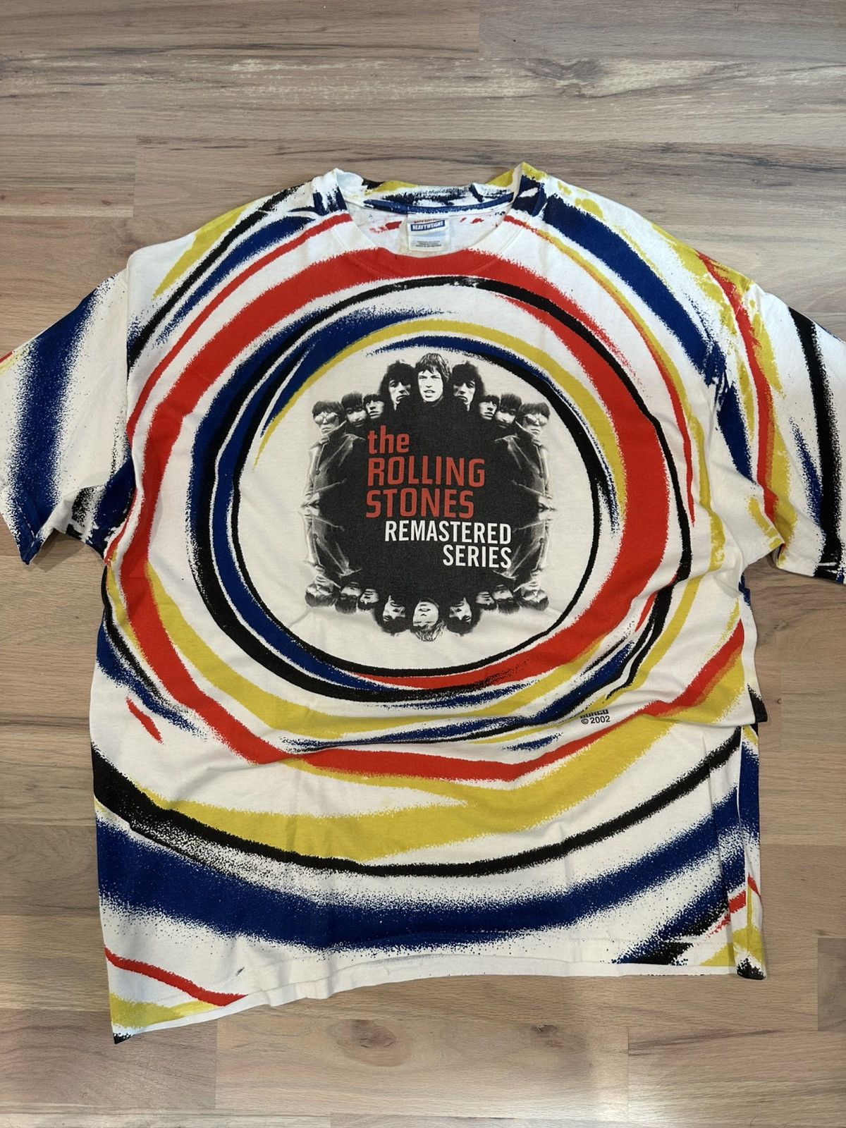 Band Tees Vintage Y2K 2002 Rolling Stones Remaster Crazy AOP Tee XL Size US XL / EU 56 / 4 - 1 Thumbnail
