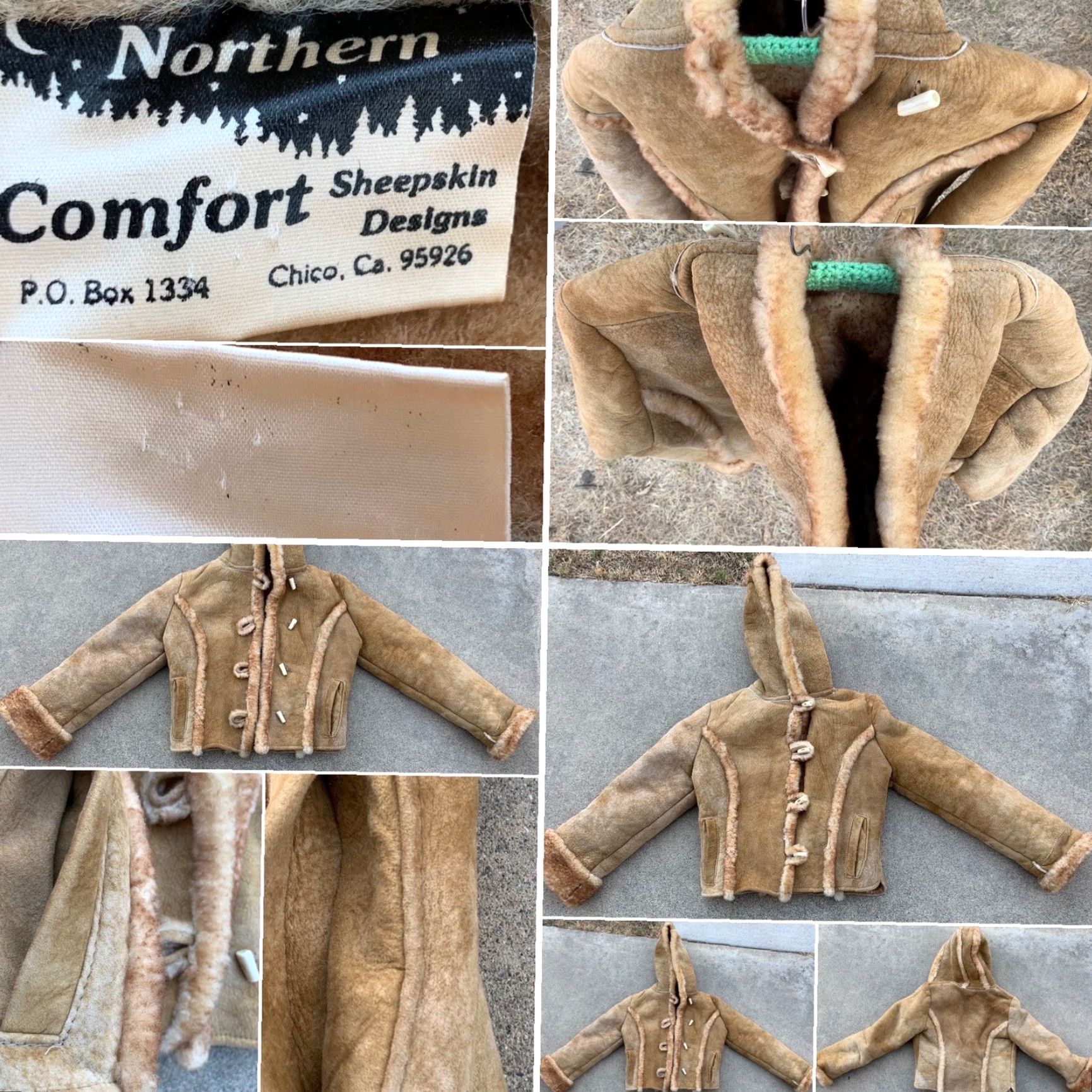 4SDESIGNS VINTAGE Northern Comfort Sheepskin Designs jacket Women S/M Brown Shearling Coat Button Long Sleeve See Pics Winter Fall 90s Designer Size S / US 4 / IT 40 - 4 Thumbnail