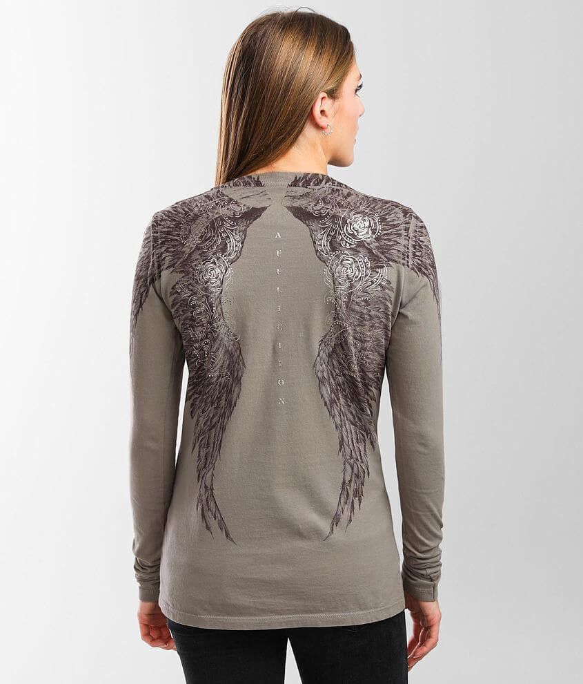 Affliction Danica Rose Braided Long Sleeve Size L / US 10 / IT 46 - 3 Thumbnail