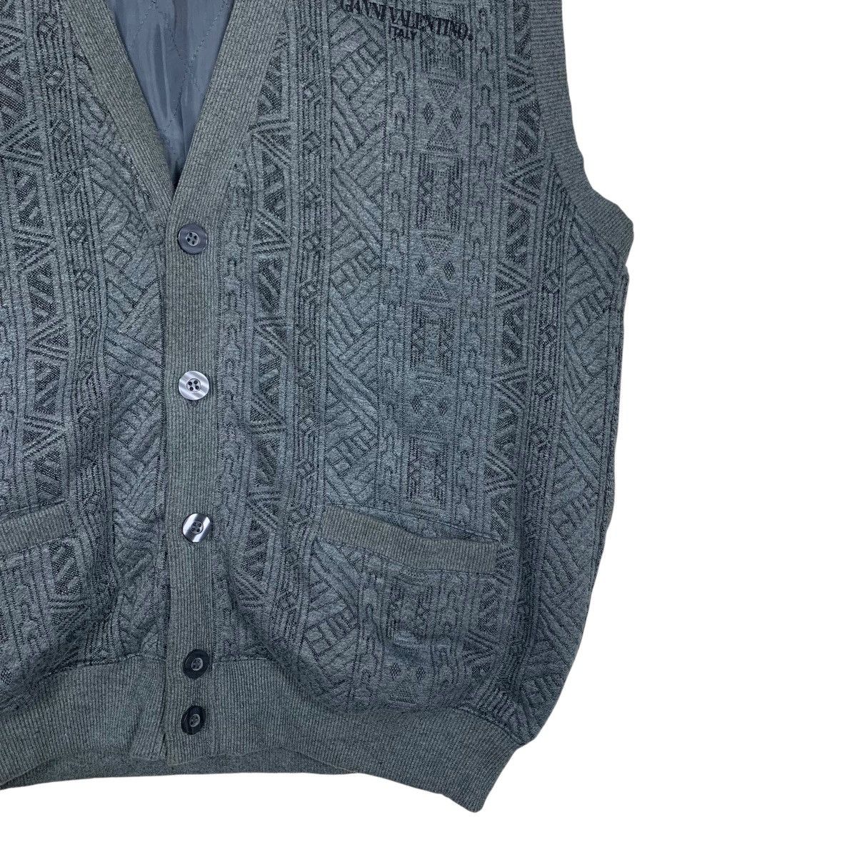 Gianni Valentino Vintage GIANNI VALENTINO Art Print Sweater Vest #1729-C77 Size US L / EU 52-54 / 3 - 6 Thumbnail