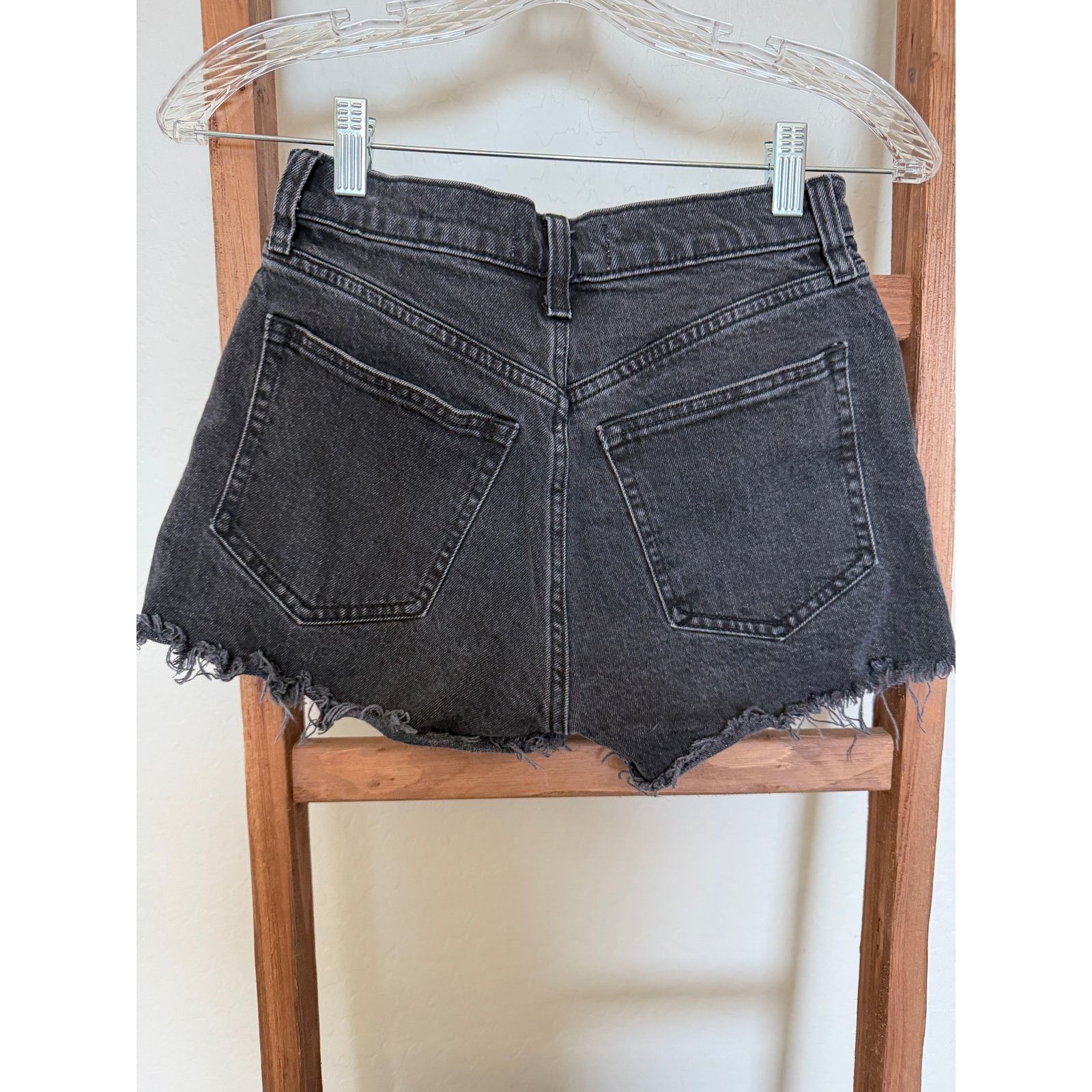 Abercrombie & Fitch Abercrombie and Fitch- black Jean - high rise mom shorts Size 24" / US 00 / IT 34 - 3 Thumbnail