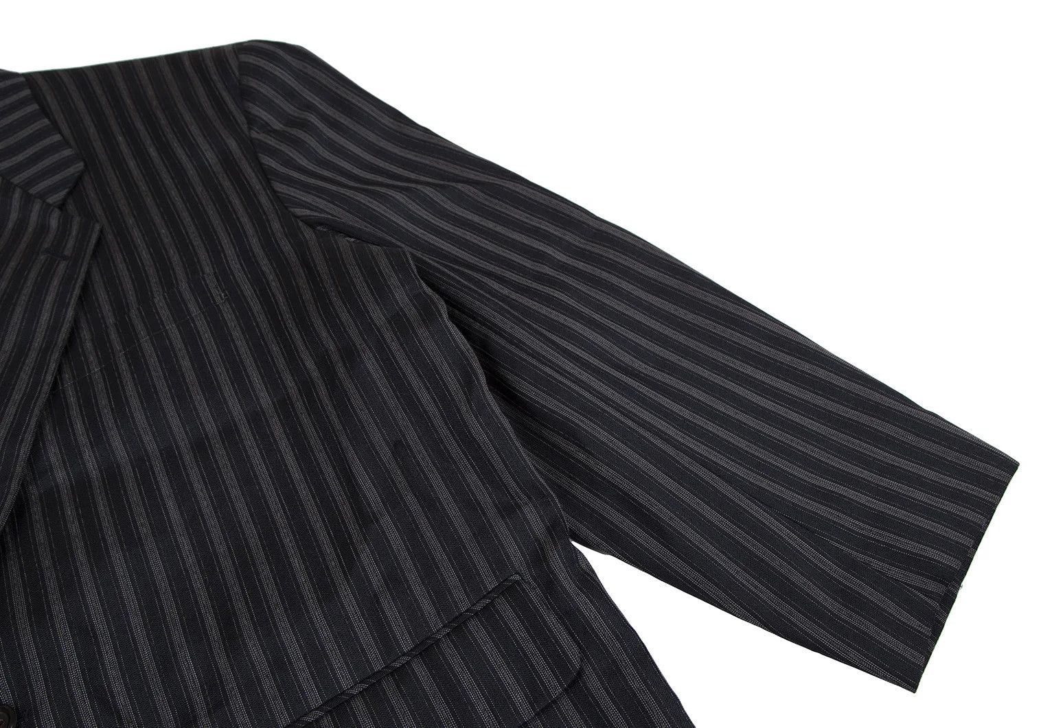 Comme des Garcons Homme Plus Polyester Stitch Stripe Jacket in Navy, Size M Size US M / EU 48-50 / 2 - 8 Thumbnail