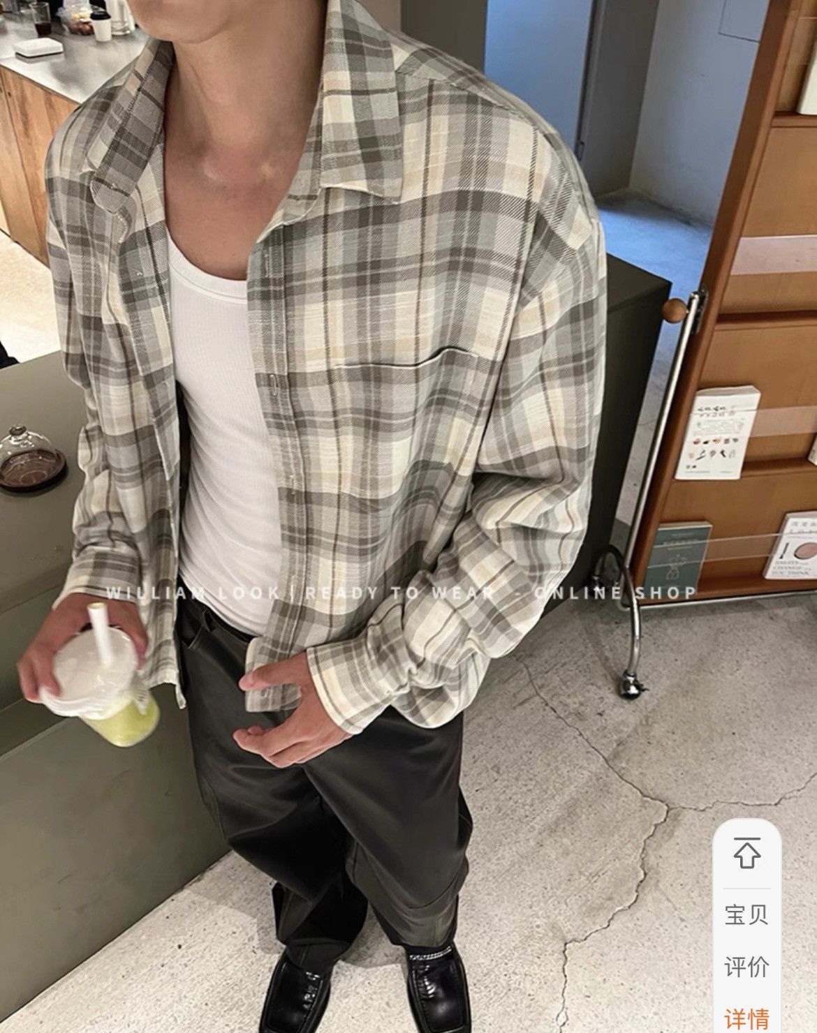Other Unisex cotton checked shirt Size US S / EU 44-46 / 1 - 8 Thumbnail