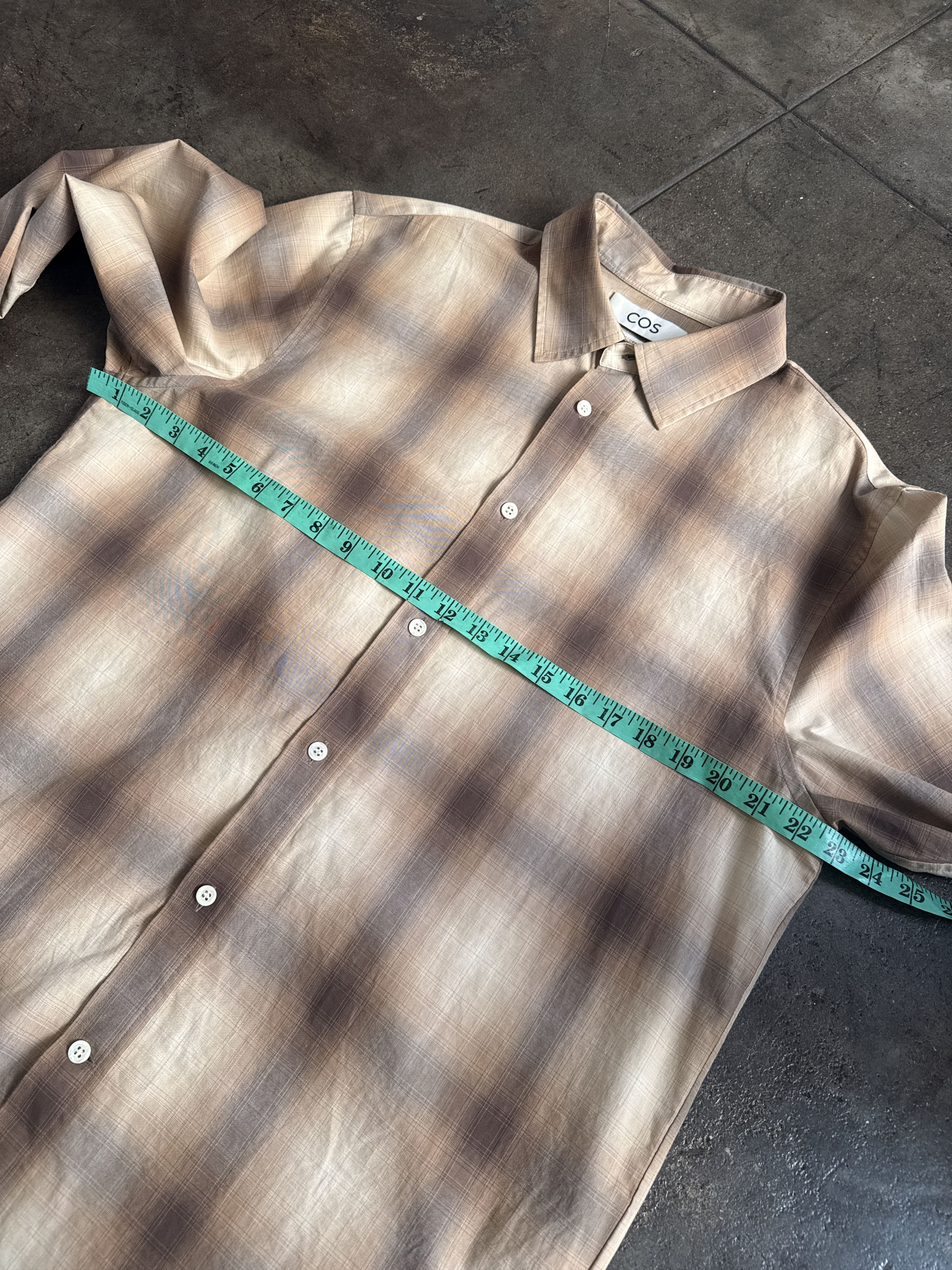 Cos 120$ Relaxed Firm Perfect Bown Plaid Shirt Size US M / EU 48-50 / 2 - 7 Thumbnail