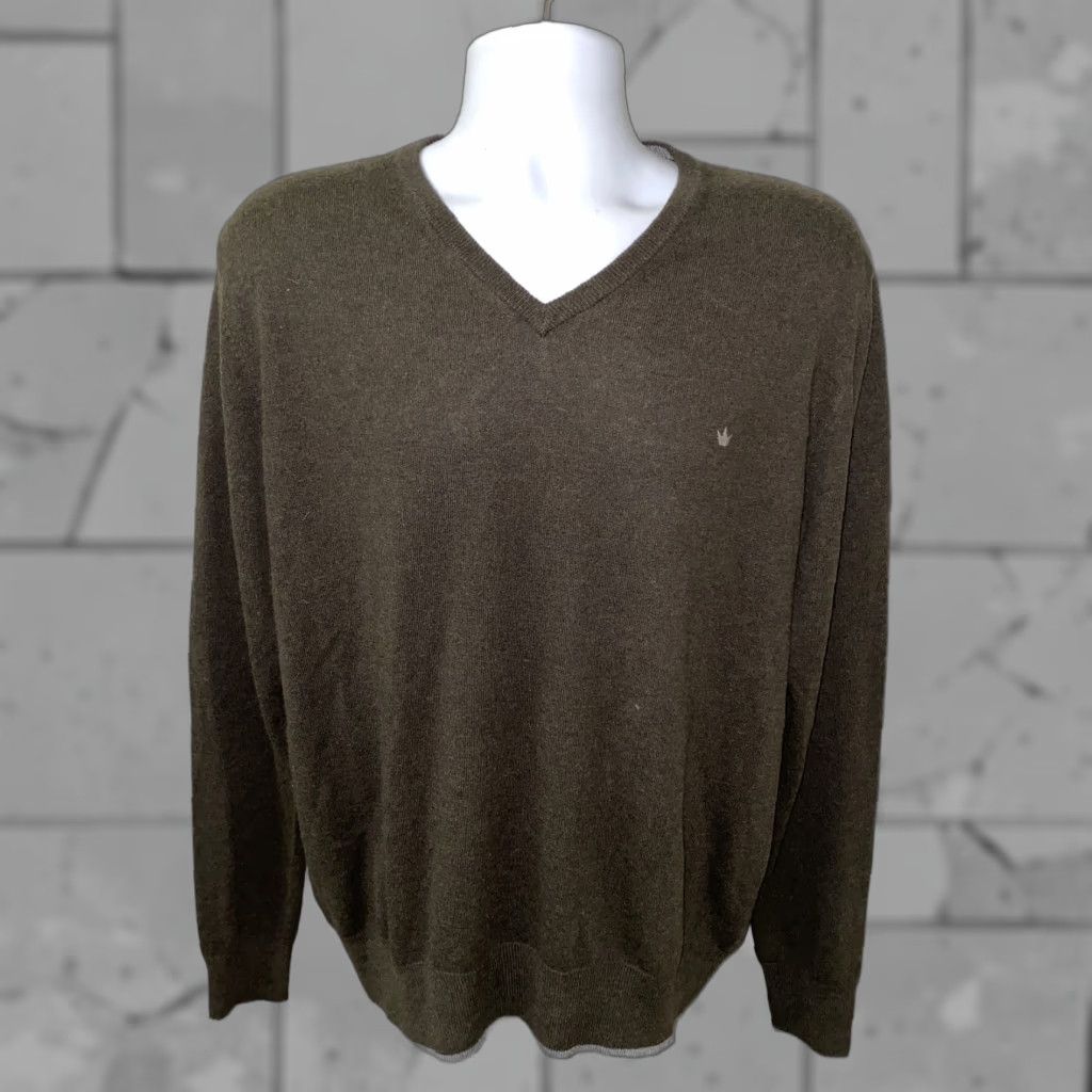 Vintage Elvstrom Mens Gray Wool Blend V-Neck Sweater Size 2XL Size US XXL / EU 58 / 5 - 1 Thumbnail