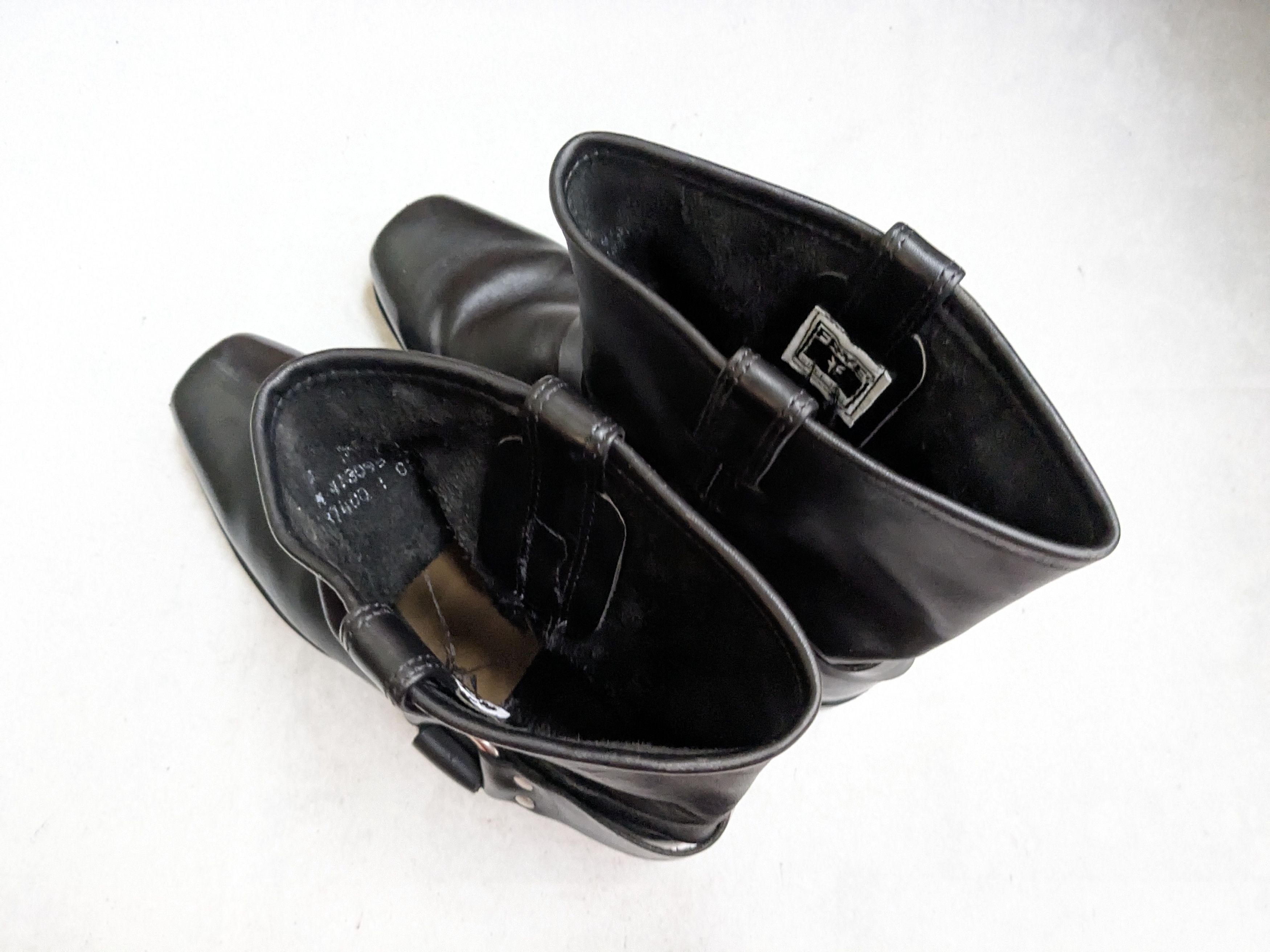 Frye Frye Harness Boots Black Leather 13 M Buckle Strap Size US 13 / EU 46 - 9 Thumbnail