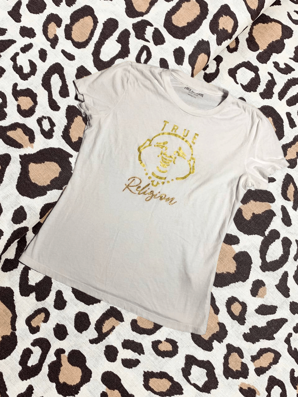 True Religion × Vintage Vintage True Religion T Shirt Japanese brand streetwear Size L / US 10 / IT 46 - 1 Thumbnail