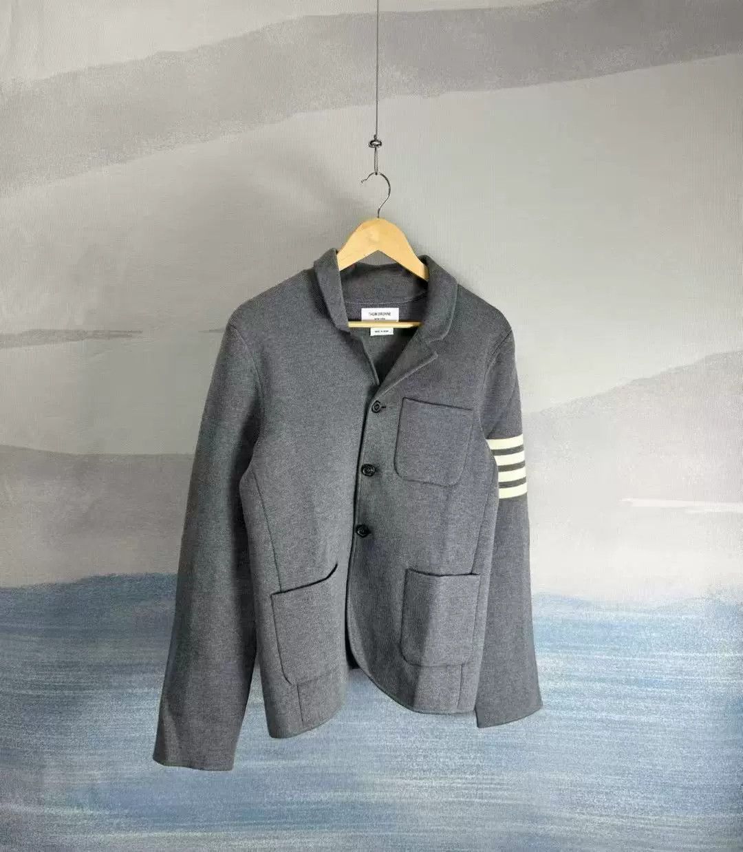 Thom Browne thom browne gray wool multi-pocket coat Size US M / EU 48-50 / 2 - 1 Thumbnail