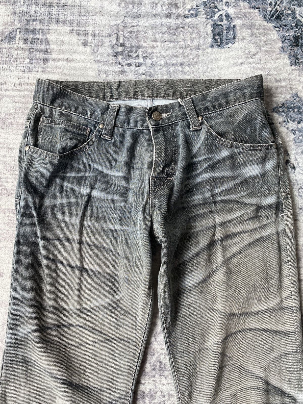 If Six Was Nine × Japanese Brand × Tornado Mart TORNADO MART BLEACH JEANS Size US 30 / EU 46 - 3 Thumbnail
